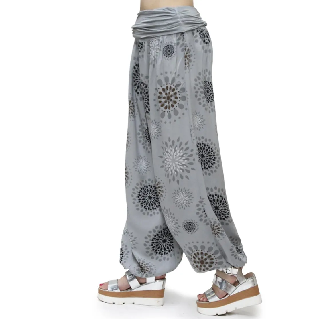 GLAMEXX24 Pantaloni Harem Donna Casual per Yoga, Pilates e Danza con Tasche - immagine 4