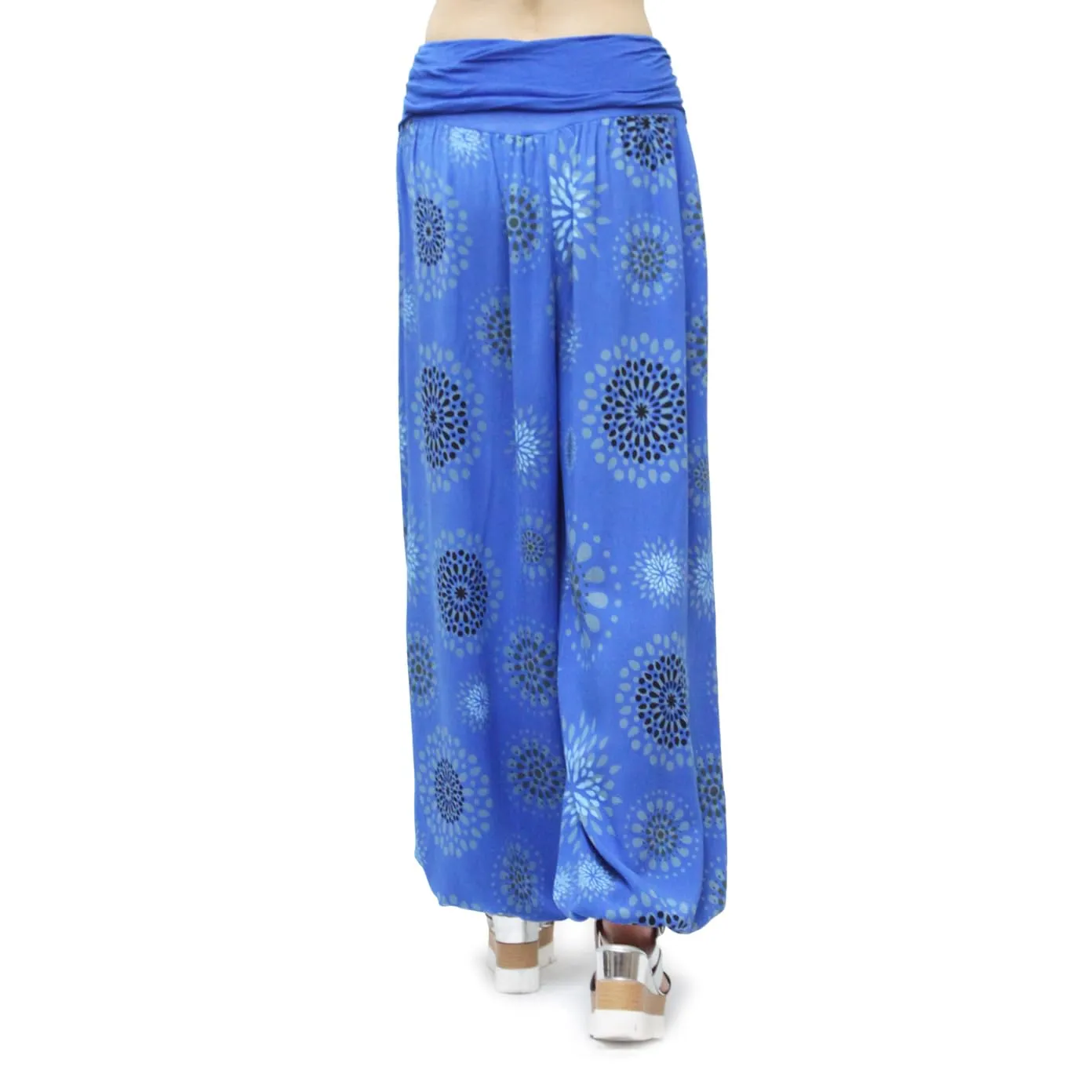 GLAMEXX24 Pantaloni Harem Donna Larga Casual per Yoga, Danza e Pilates con Tasche - immagine 5