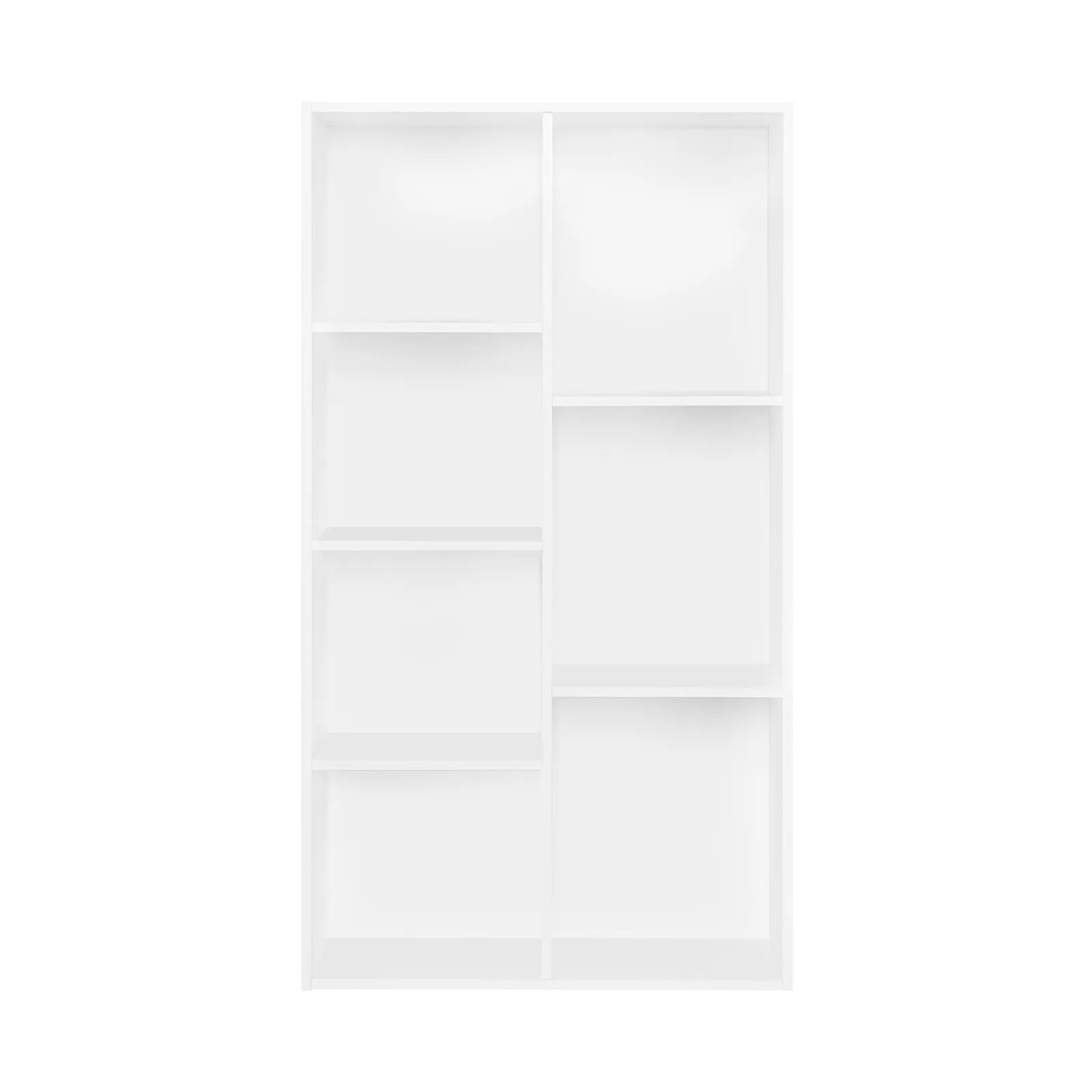 WOLTU Libreria Bianca con 7 Scomparti, Scaffale Moderno in Legno, 59,5x29,5x108 cm - immagine 8