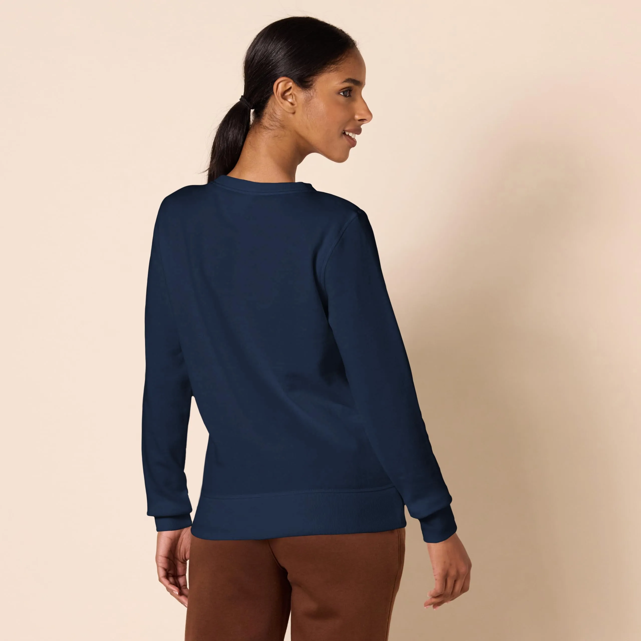 Amazon Essentials Felpa in Pile Girocollo Donna, Blu Marino, M - immagine 2