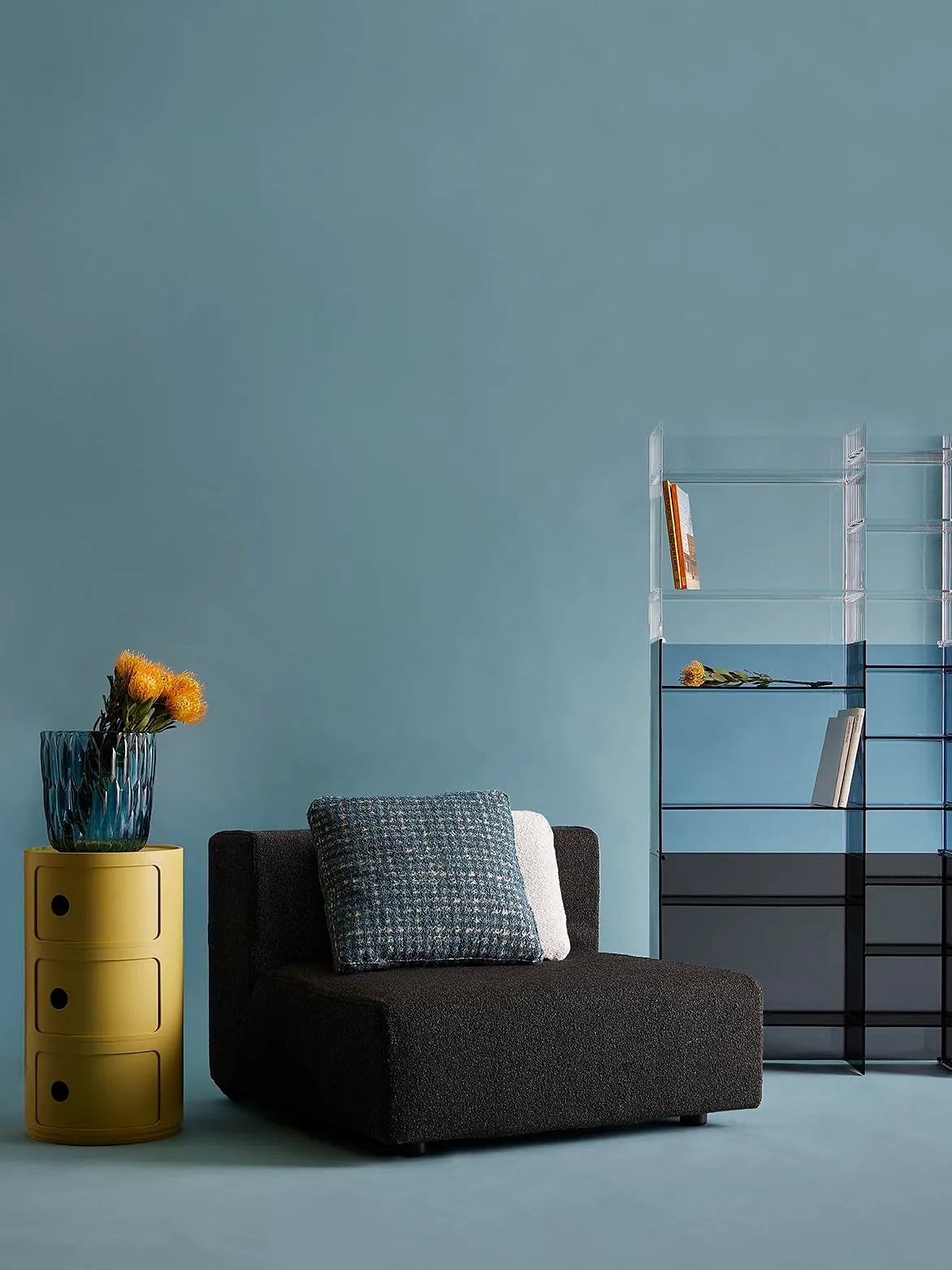 Kartell Componibili Bio Mobile Contenitore 3 Elementi, Giallo - immagine 2