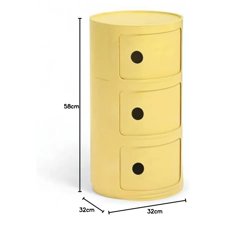 Kartell Componibili Bio Mobile Contenitore 3 Elementi, Giallo - immagine 9