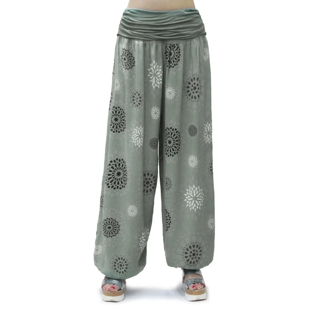 GLAMEXX24 Pantaloni Harem Donna Casual per Yoga, Pilates e Danza con Tasche - immagine 2