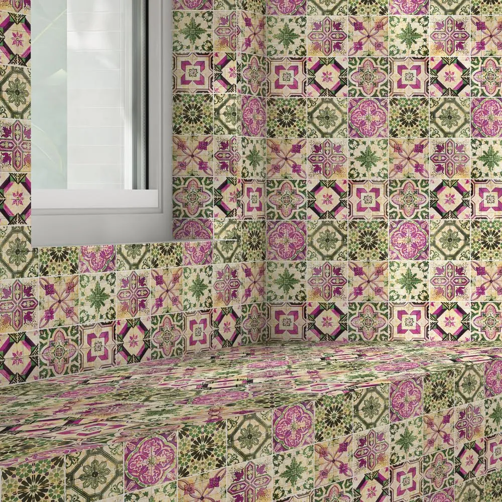 RE-COVERTILES Adesivi Piastrelle in PVC per Cucina e Bagno, 10 Pz 20x20 cm, PS00061 - immagine 3