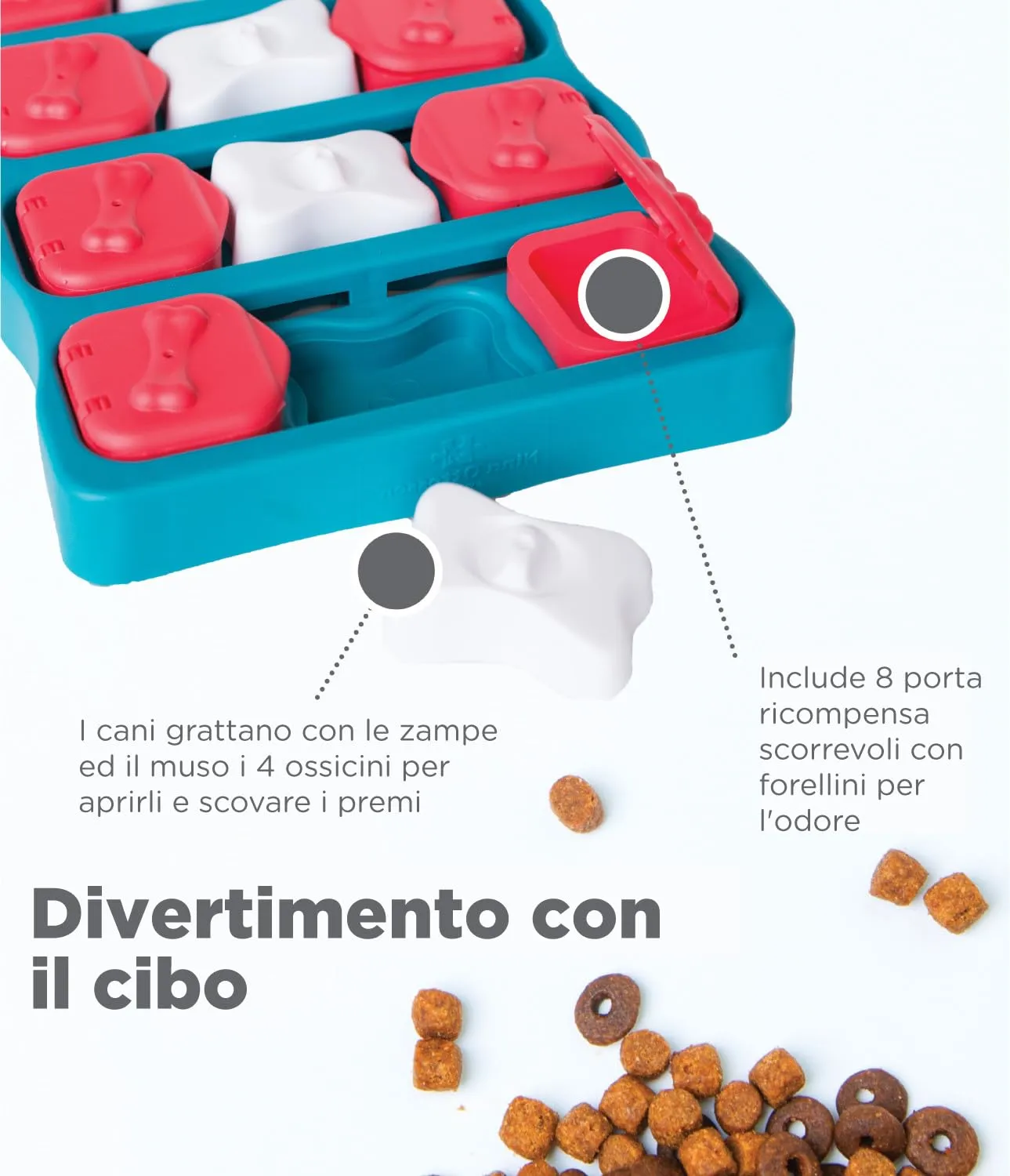 Outward Hound Nina Ottosson Dog Brick - Gioco Rompicapo Interattivo per Cani - Livello 2 Intermedio - immagine 4