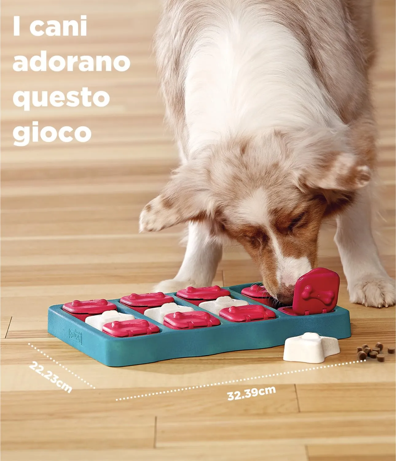 Outward Hound Nina Ottosson Dog Brick - Gioco Rompicapo Interattivo per Cani - Livello 2 Intermedio - immagine 5