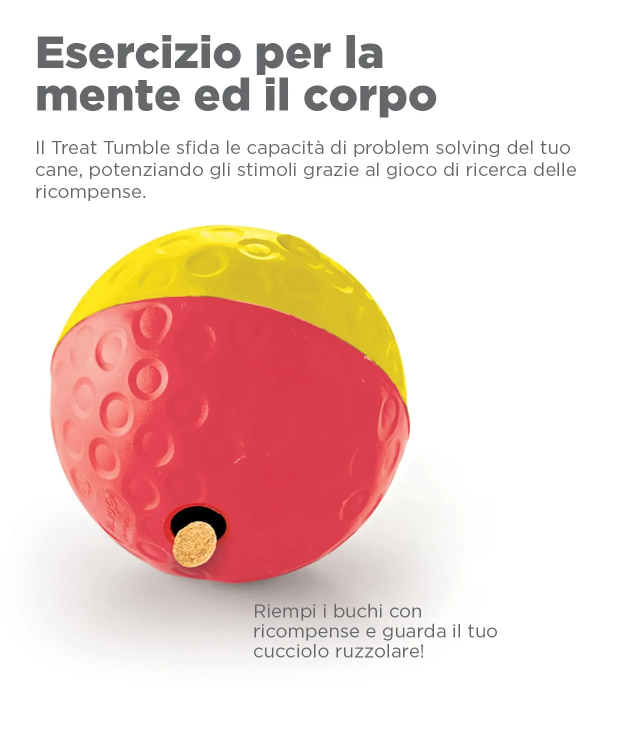 Outward Hound Nina Ottosson Treat Tumble Gioco Rompicapo Interattivo per Cani, Rosso/Giallo, Large - immagine 4