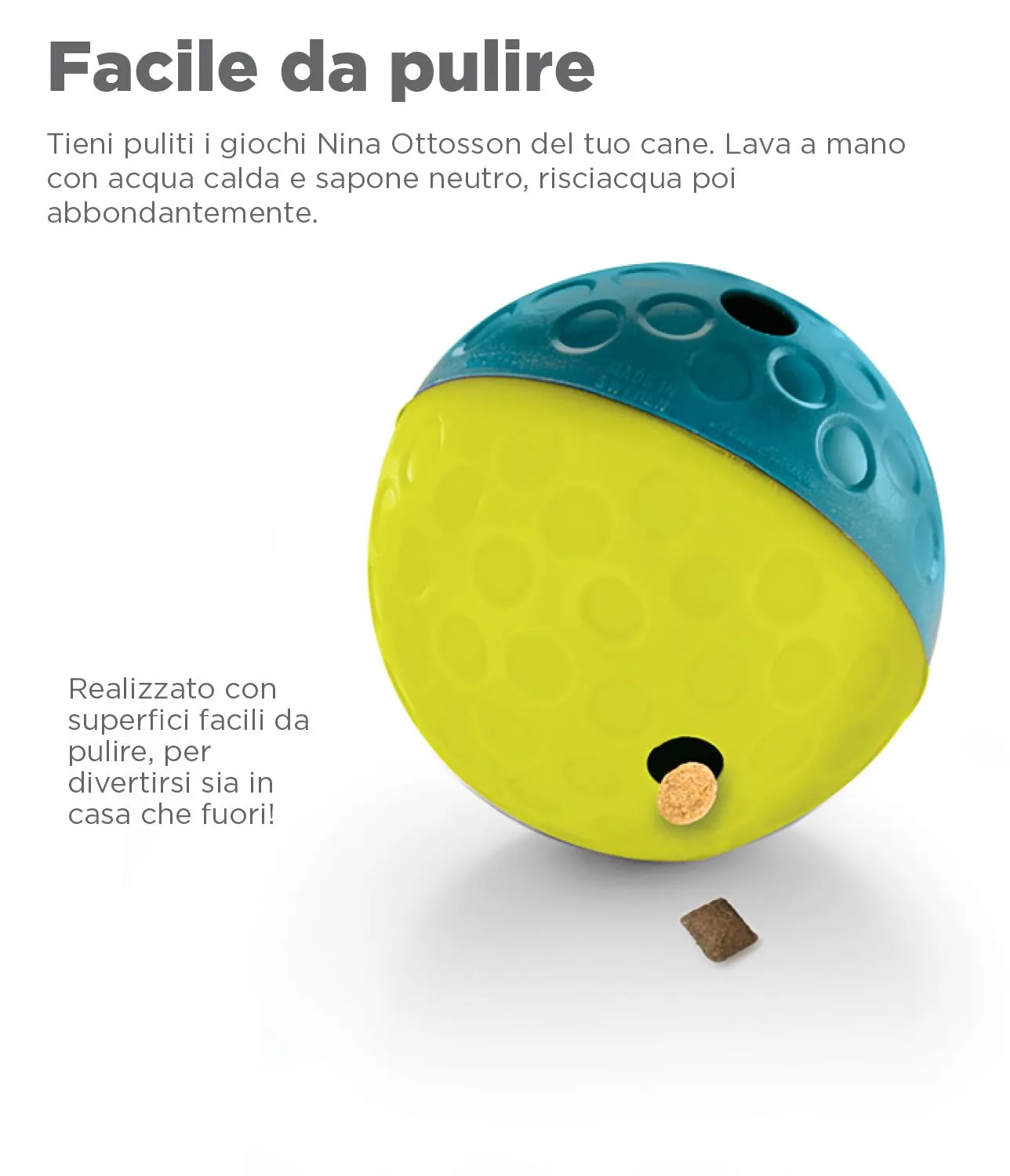 Outward Hound Nina Ottosson Treat Tumble Gioco Rompicapo Interattivo per Cani, Blu, Small - immagine 6