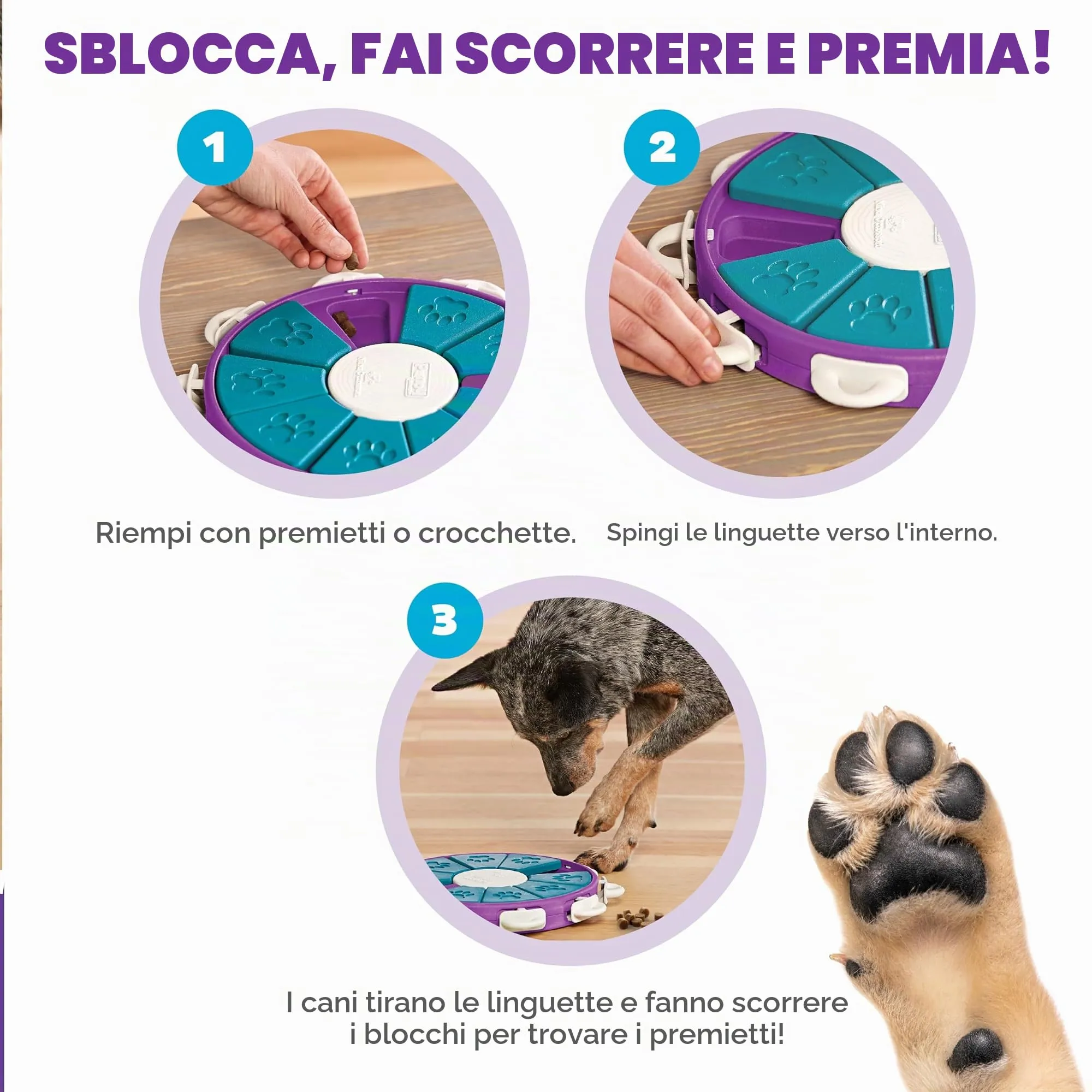 Outward Hound Nina Ottosson Dog Twister - Gioco Rompicapo Interattivo per Cani, Livello 3 Avanzato - immagine 3