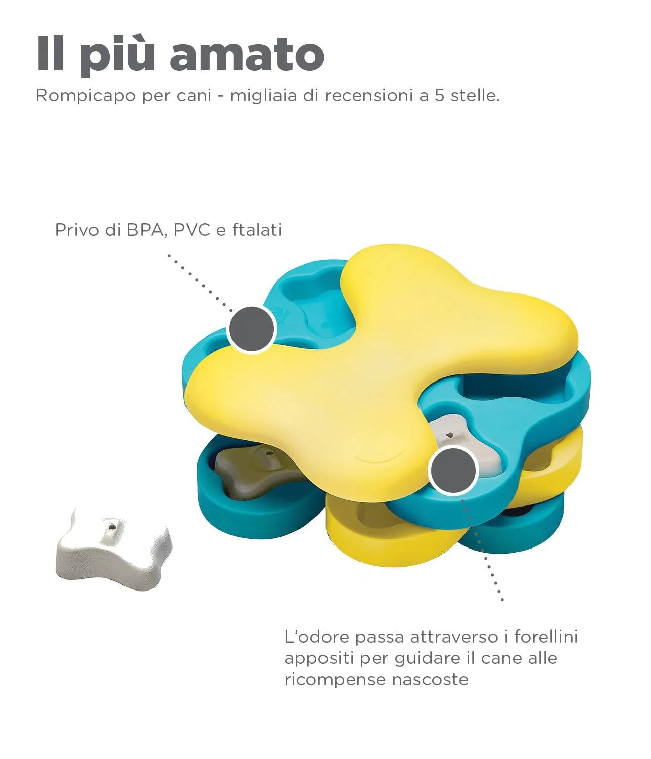 Outward Hound Nina Ottosson Dog Tornado - Gioco Rompicapo Interattivo Livello 2 - immagine 3