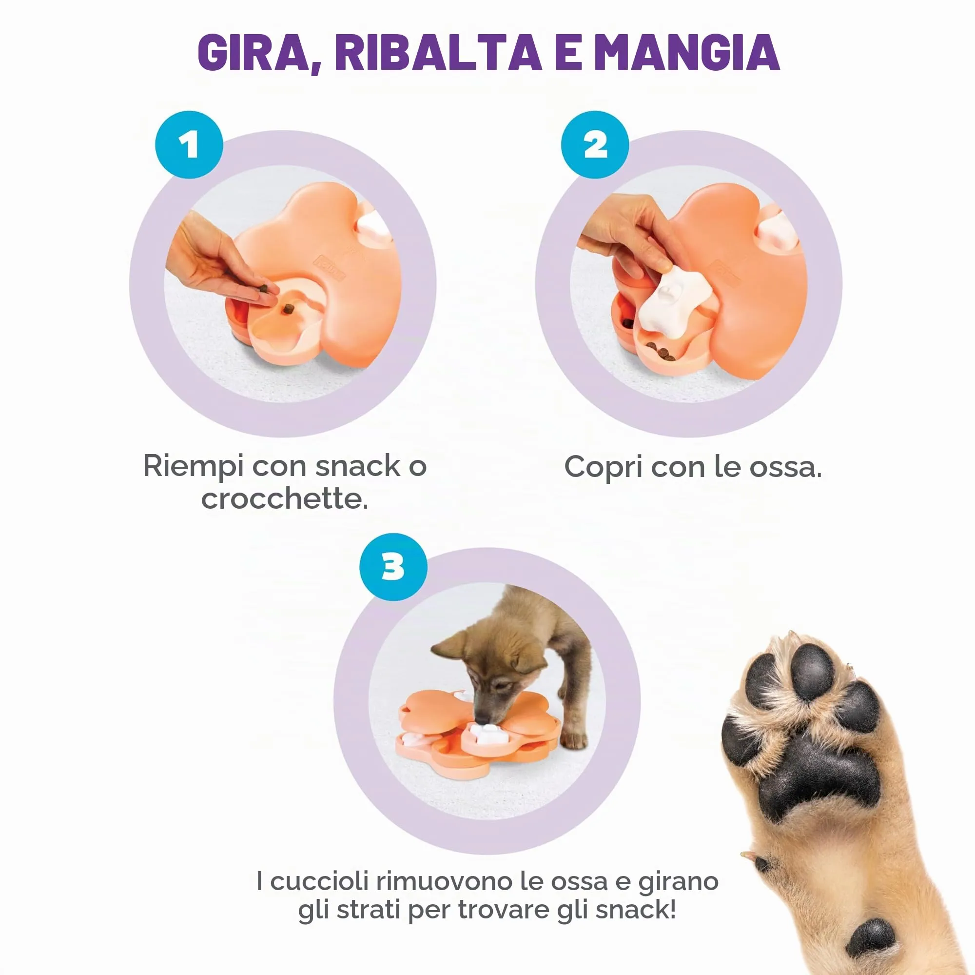 Outward Hound Nina Ottosson Puppy Tornado - Gioco Interattivo Rompicapo per Cani Livello 2 - immagine 3