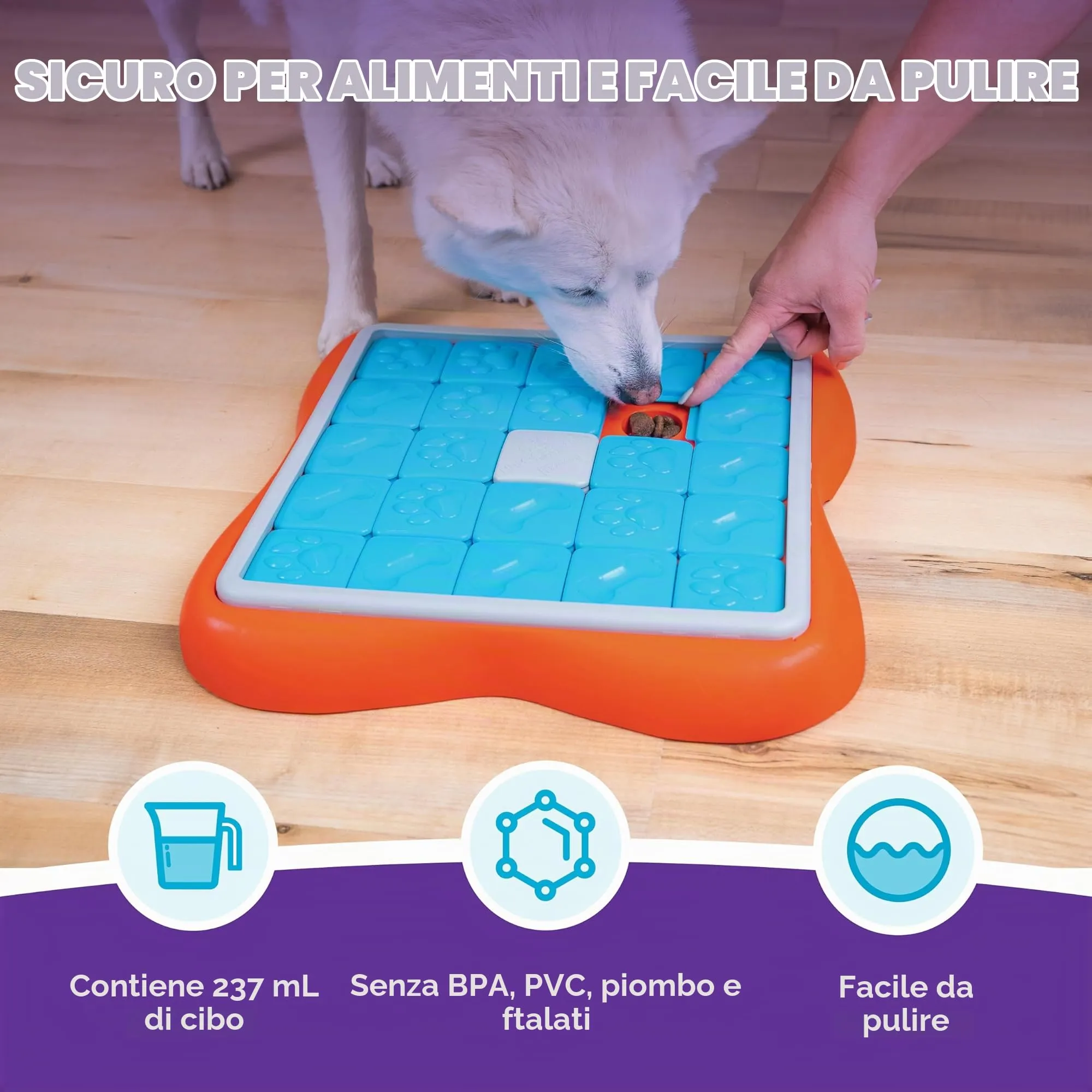 Outward Hound Nina Ottosson Challenge Slider - Gioco Rompicapo Interattivo per Cani, Livello 3 (Avanzato) - immagine 5