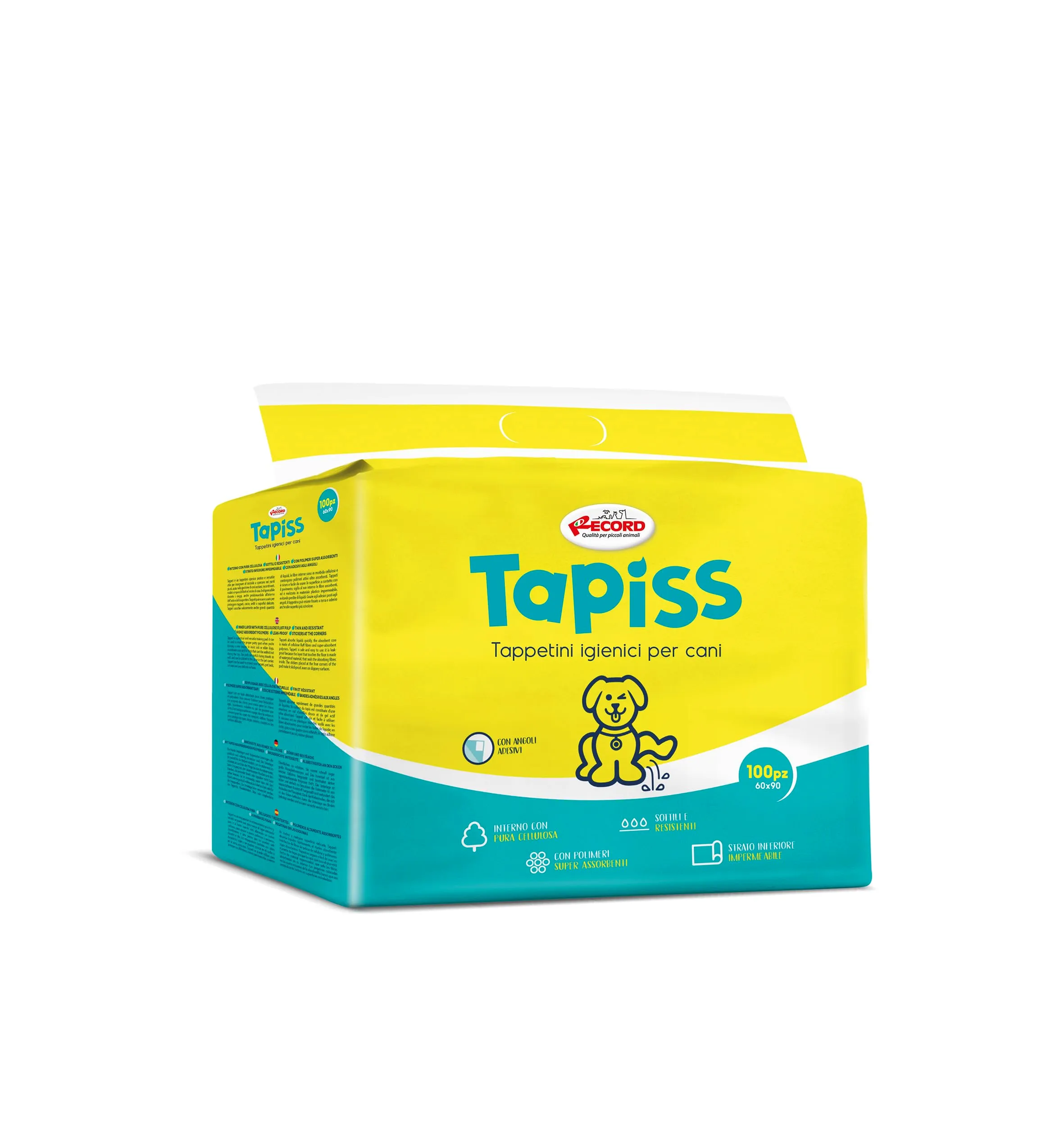Record Tapiss Tappetini Igienici per Cani, 60x90cm, Confezione 100 pz - immagine 1