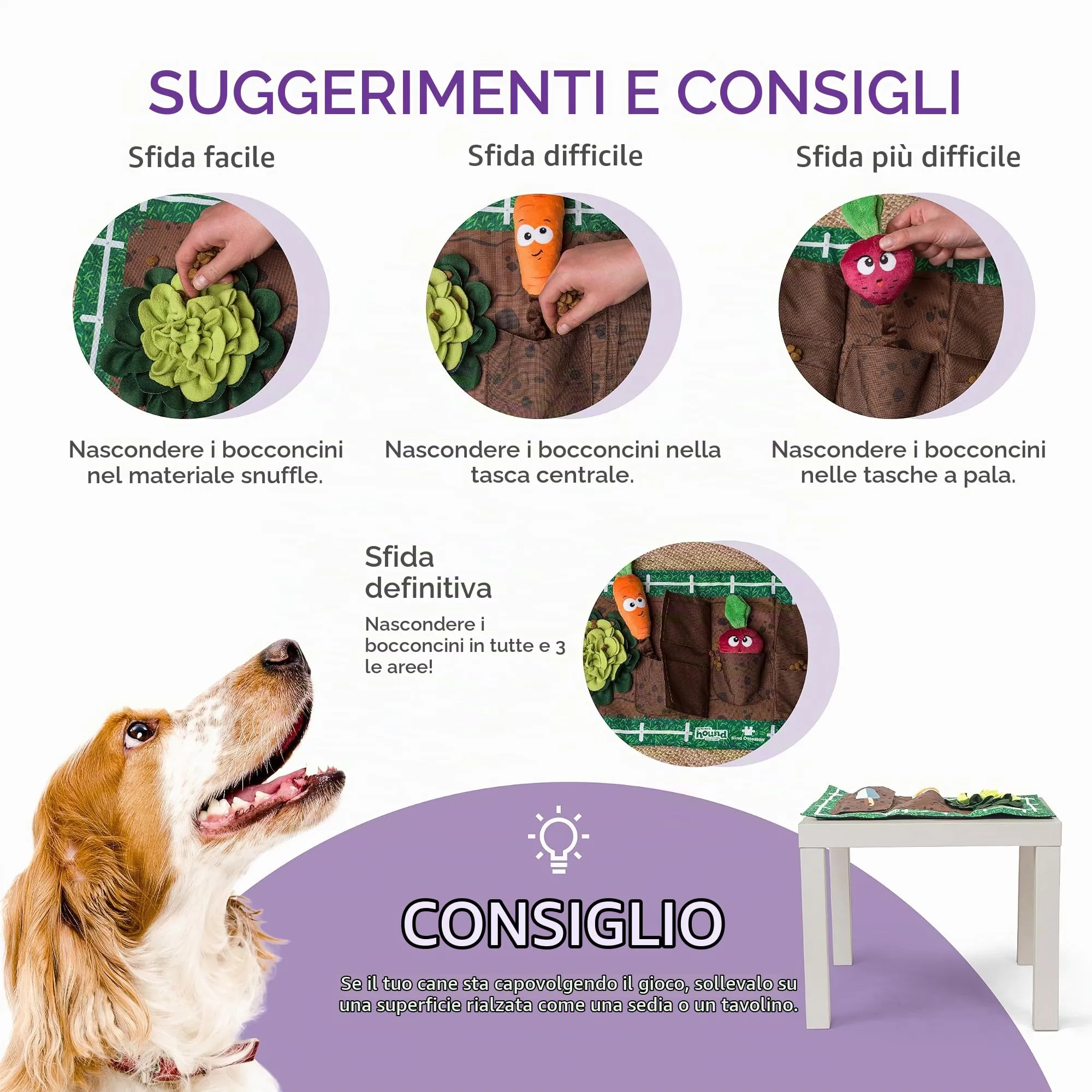 Outward Hound Nina Ottosson Activity Matz Garden Game Dog Puzzle Mat - immagine 4