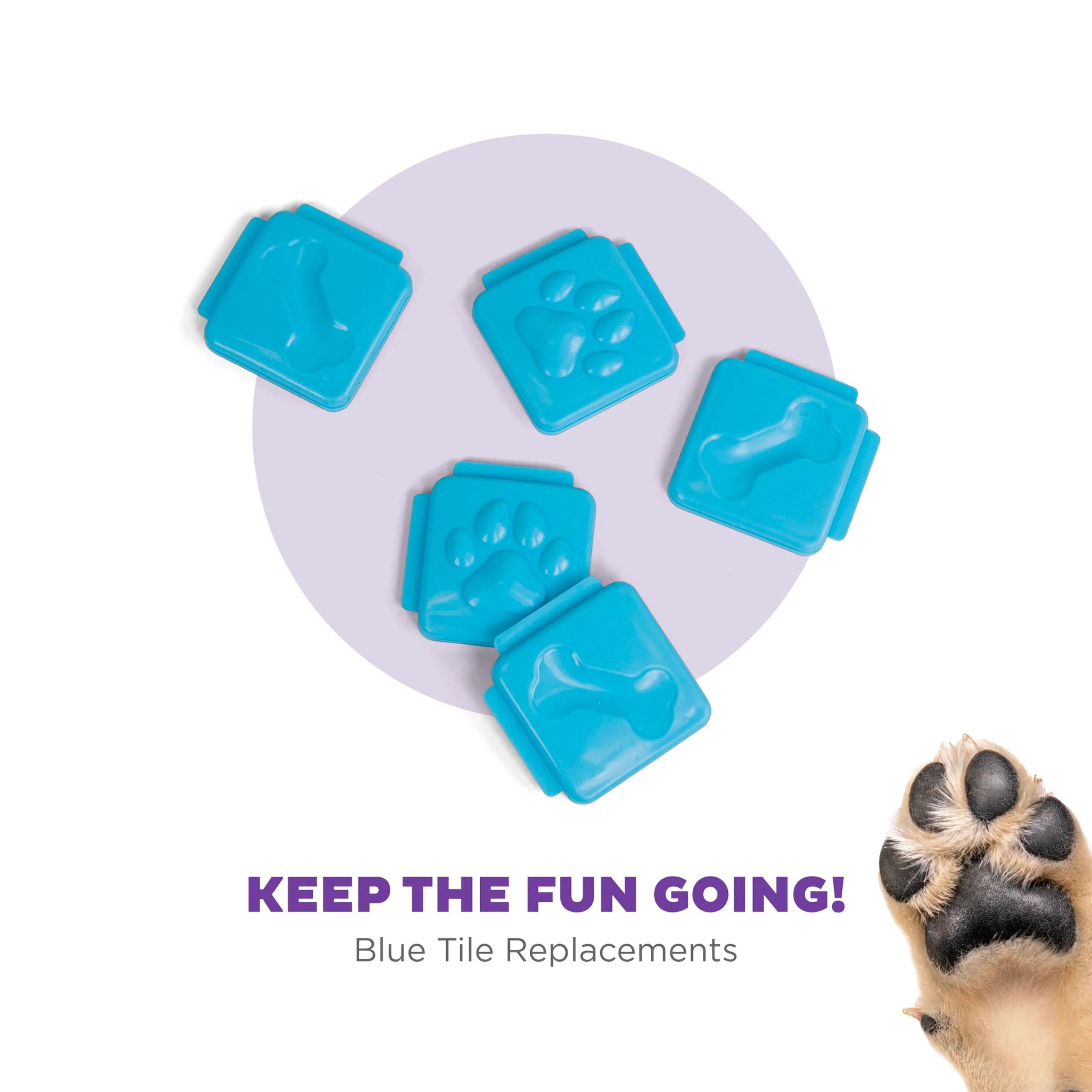 Outward Hound Nina Ottosson Tessere di Ricambio per Rompicapo per Cani Challenge Slider & Multipuzzle, 5 Pezzi - immagine 2