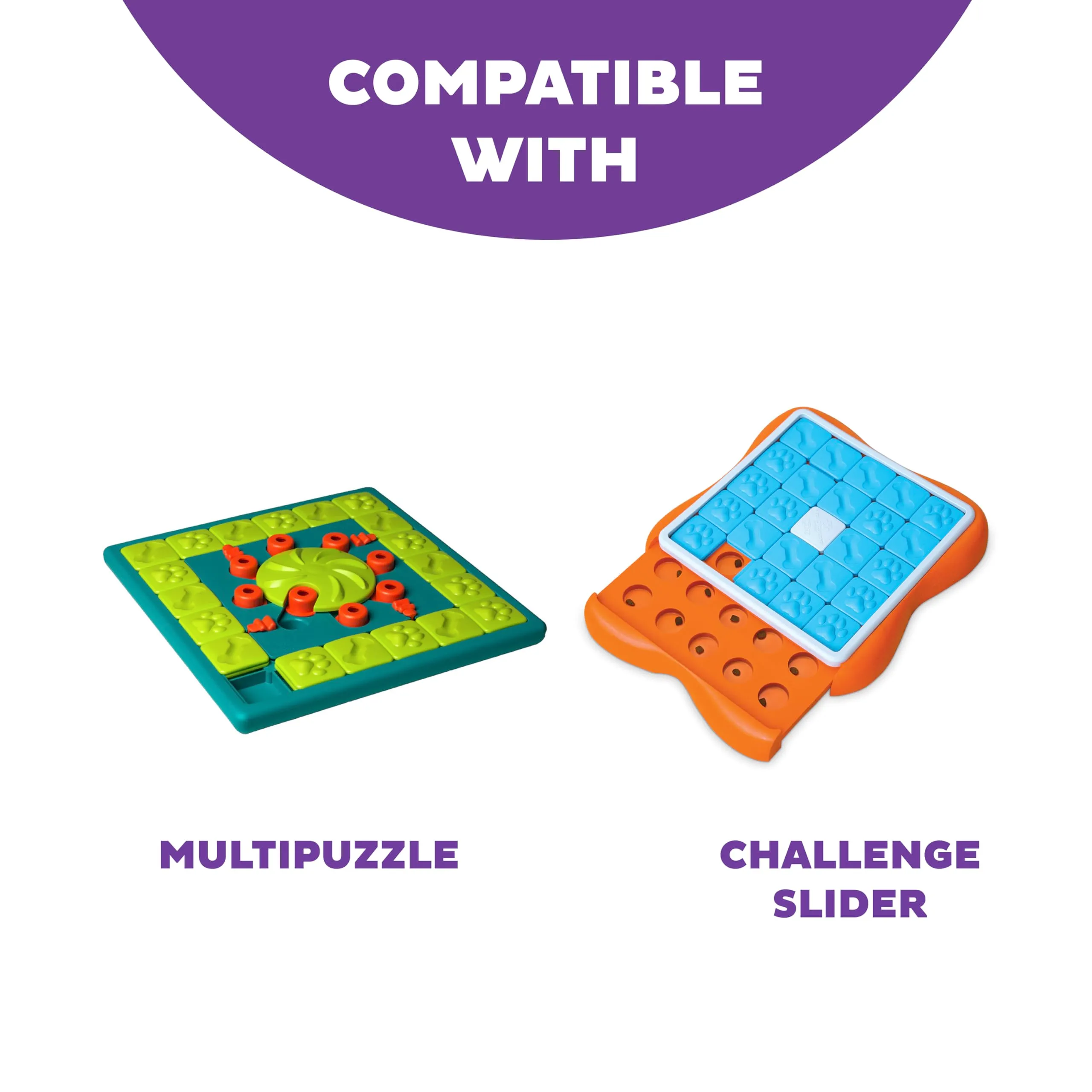 Outward Hound Nina Ottosson Tessere di Ricambio per Rompicapo per Cani Challenge Slider & Multipuzzle, 5 Pezzi - immagine 3