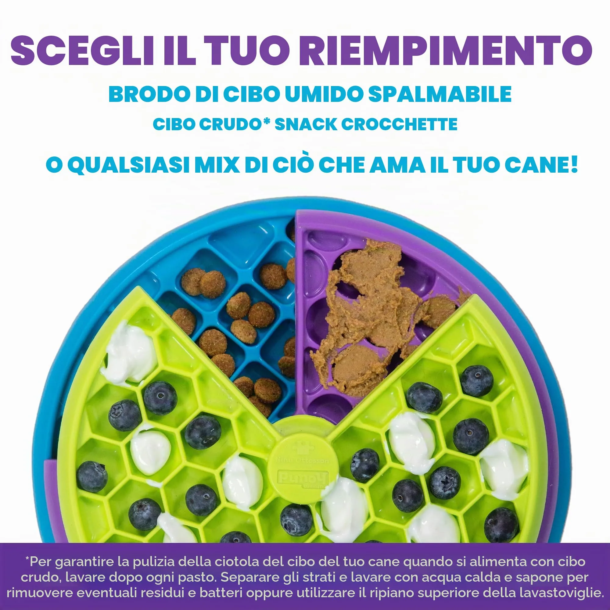 Outward Hound Nina Ottosson Lickin' Layers Rompicapo Interattivo e Ciotola Anti-ingozzamento per Cani - immagine 6