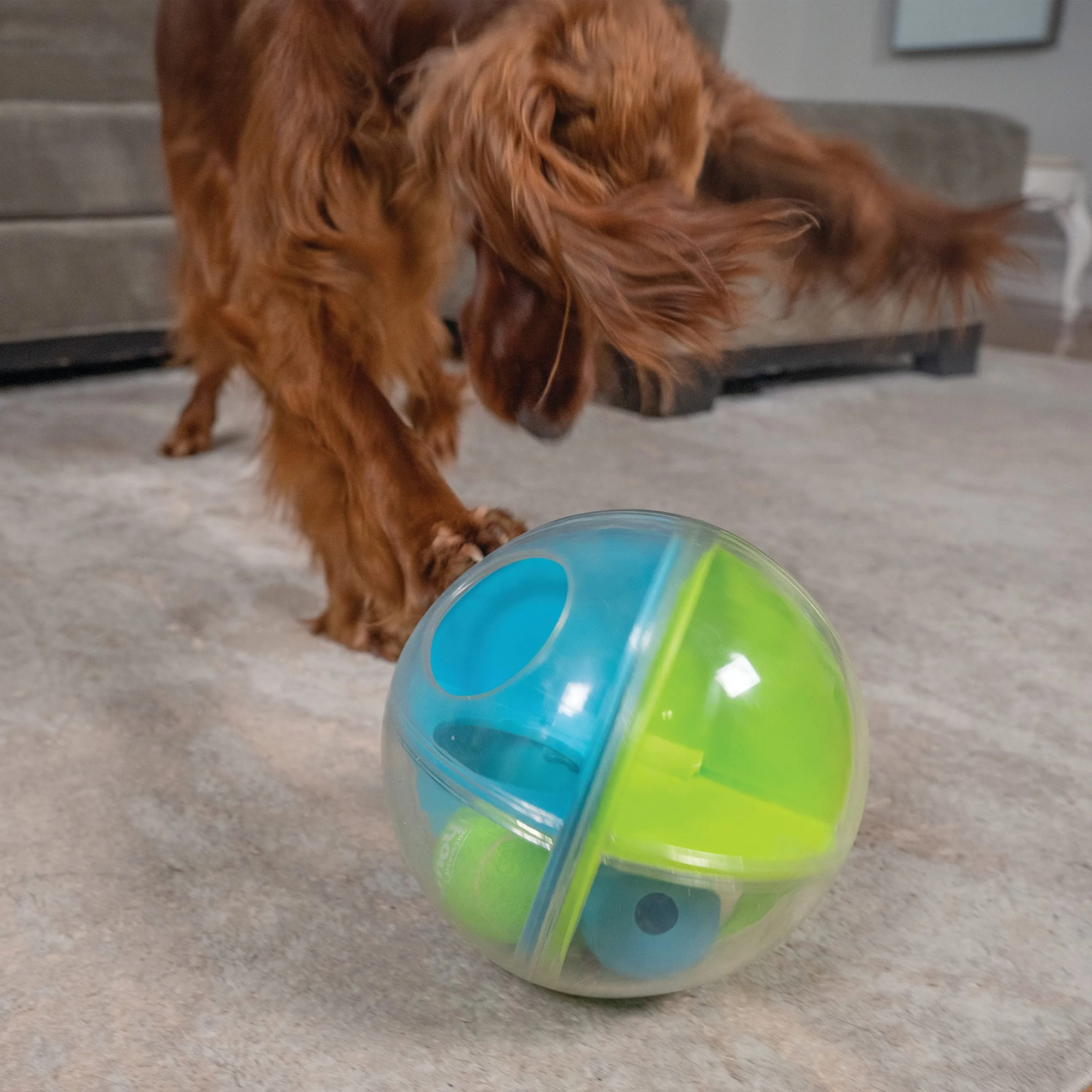 Outward Hound Nina Ottosson A-Maze Ball Green Level 2 Intermediate - immagine 7