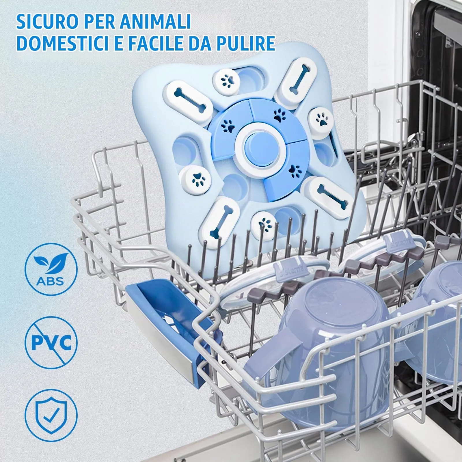TRIGRAND Gioco Interattivo Puzzle per Cani di Piccola Taglia, Bianco - immagine 5