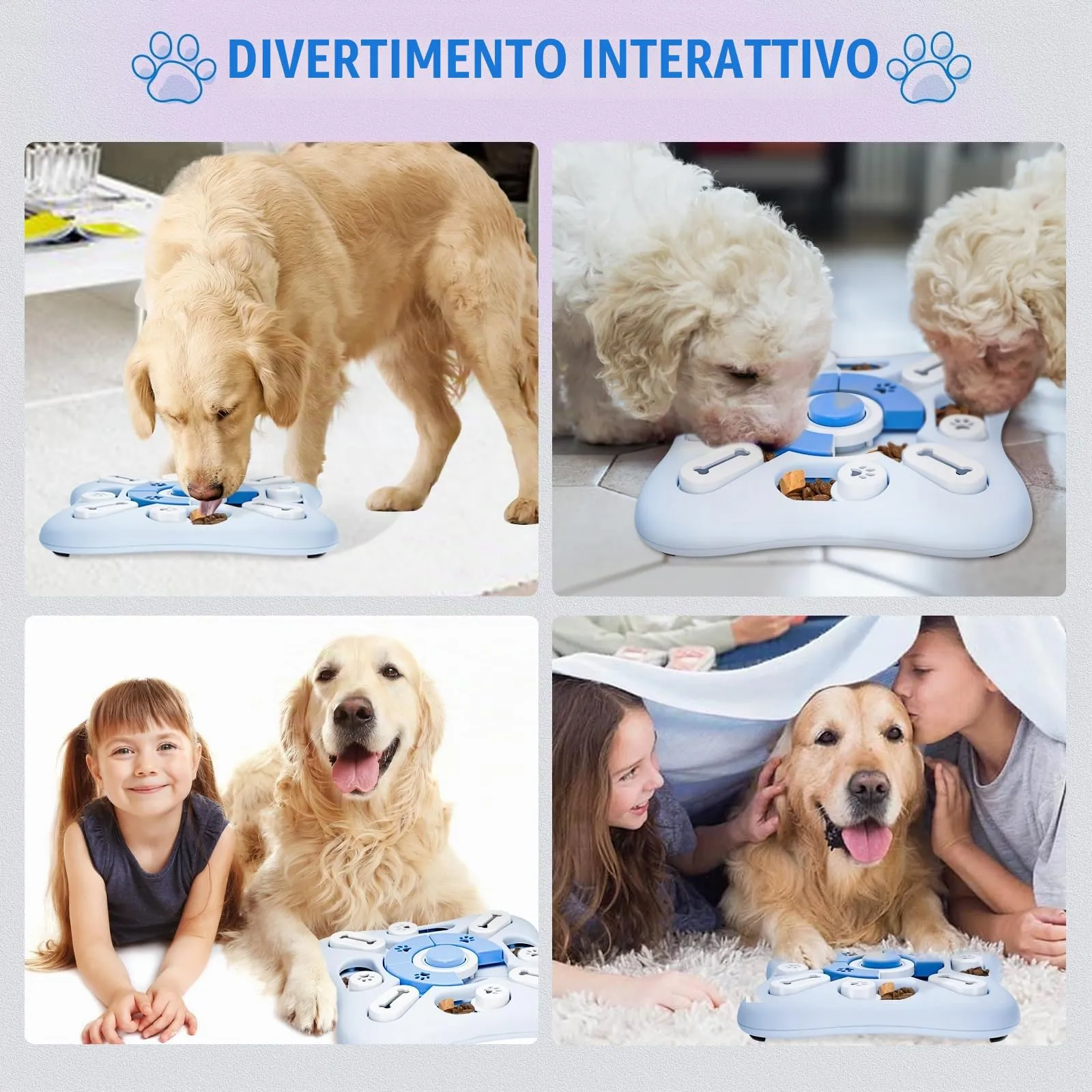 TRIGRAND Gioco Interattivo Puzzle per Cani di Piccola Taglia, Bianco - immagine 7