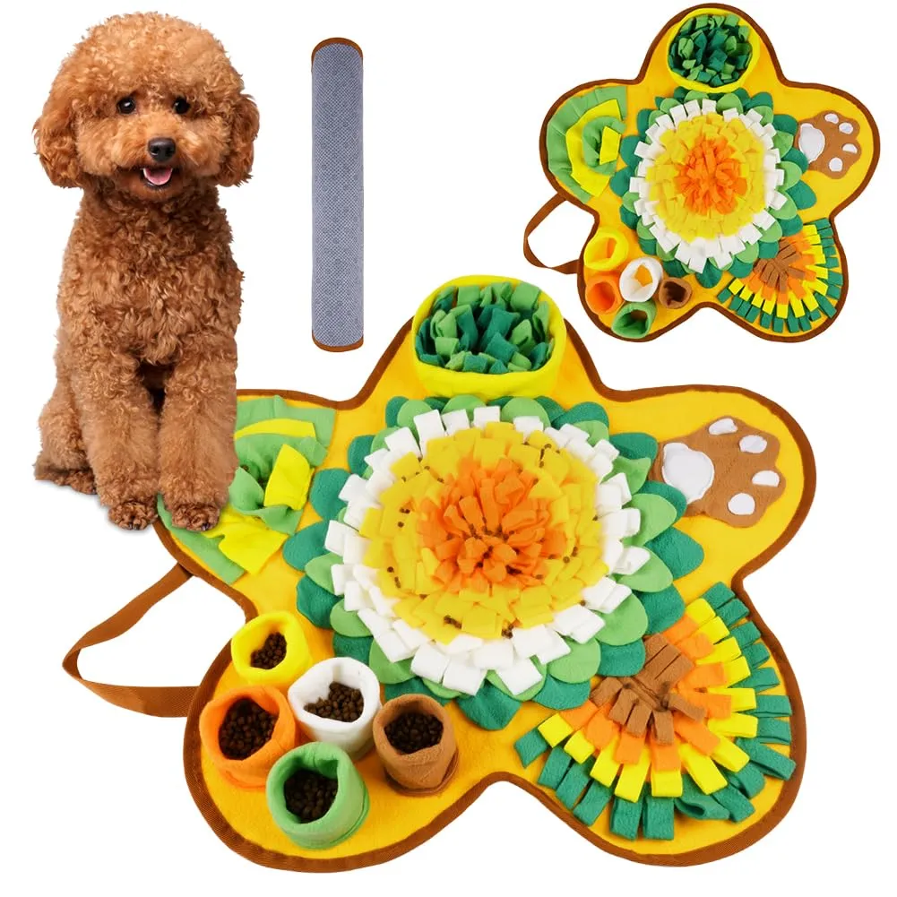 OSDUE Tappeto Olfattivo per Cani, 55cm, Tappetino Puzzle di Snuffle Lavabile e Antiscivolo per Addestramento e Attivazione Mentale - immagine 8
