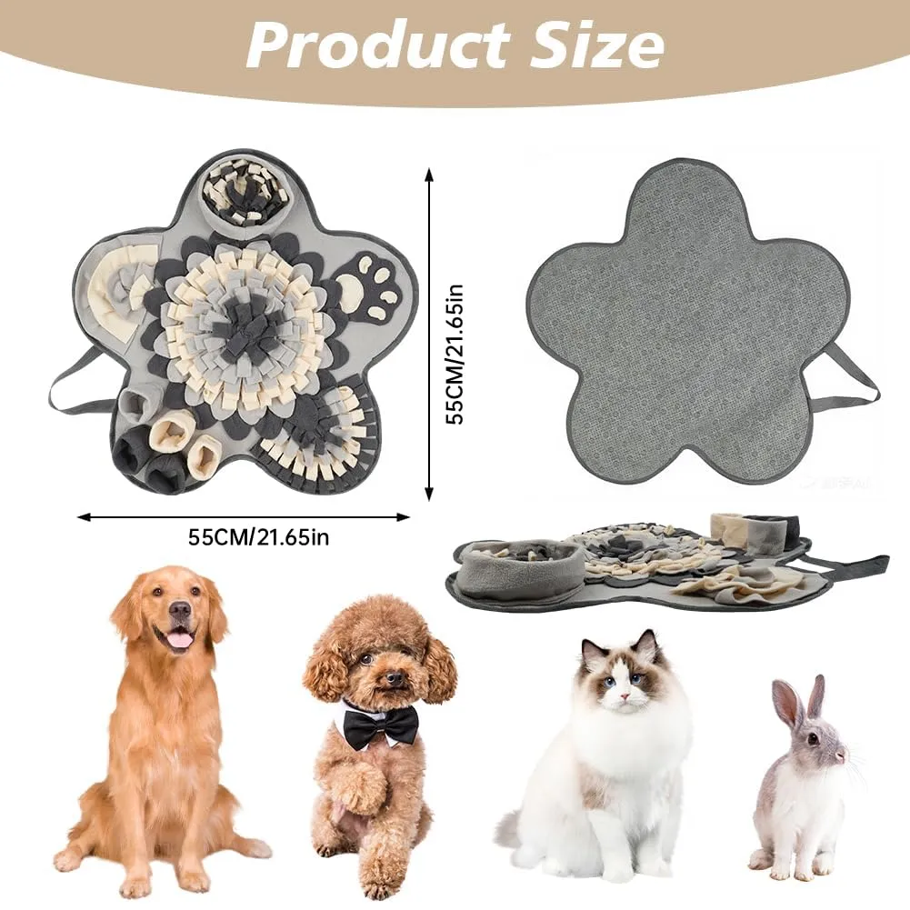 OSDUE Tappeto Olfattivo per Cani, Tappetino Puzzle di Snuffle Lavabile e Antiscivolo per Addestramento e Attivazione Mentale, 60 x 60 cm - immagine 2