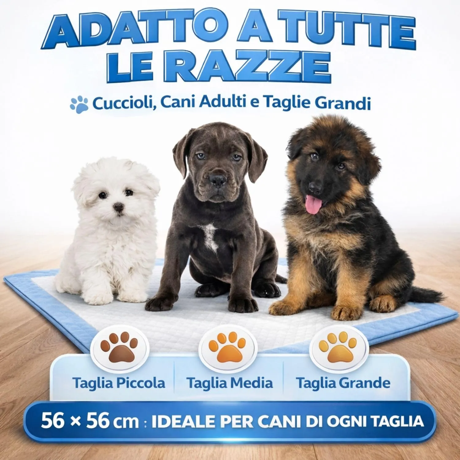 Leonardo fai Da Te Tappetini Igienici per Cani, 60x60 cm, 200 Pezzi - immagine 4