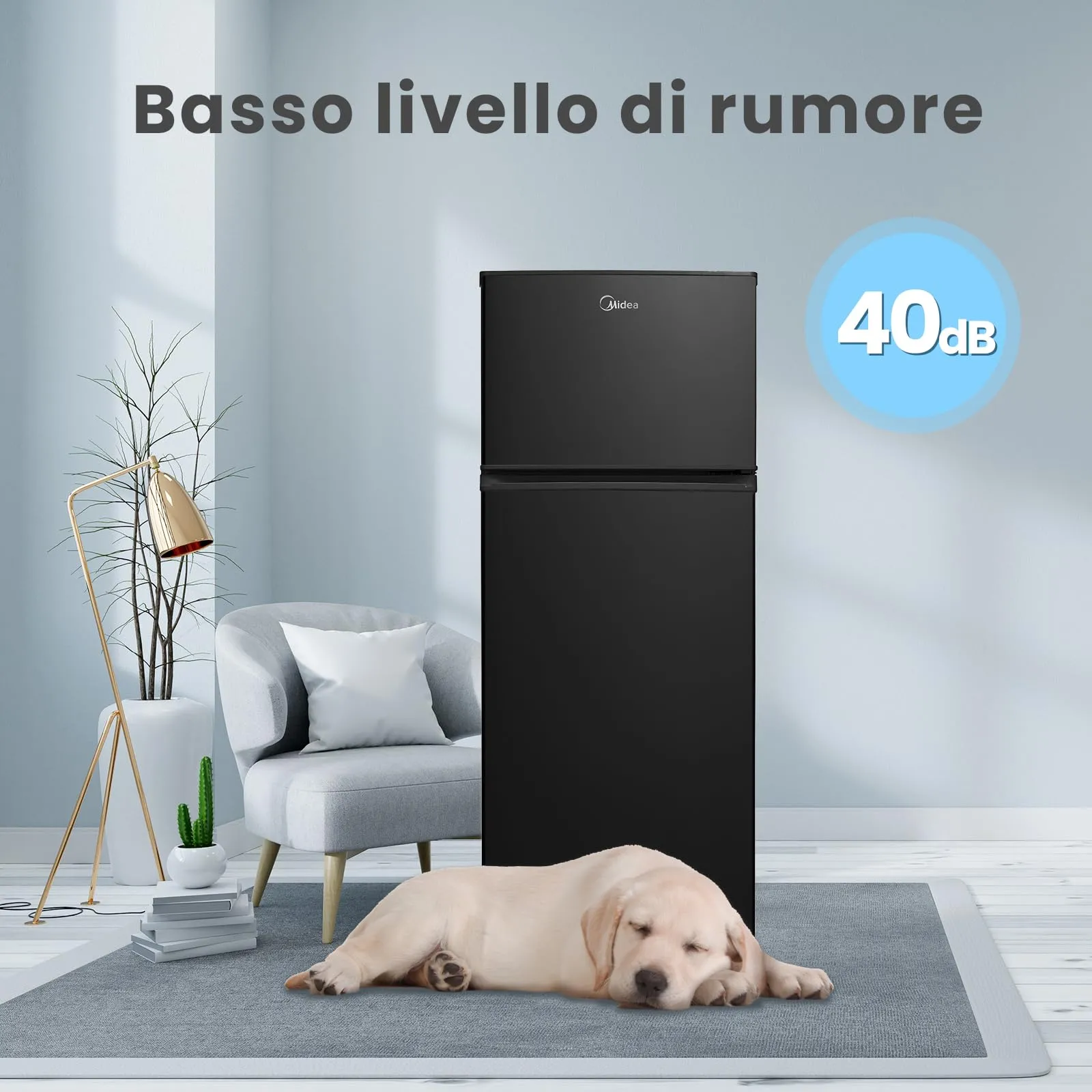 Midea Frigorifero Doppia Porta 204L, Compressore Inverter, MERT210FGE30 - immagine 9