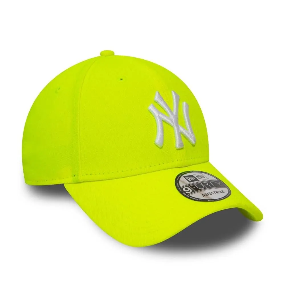 New Era York Yankees MLB 9Forty Adjustable Cap - Neon Yellow - One Size - immagine 4
