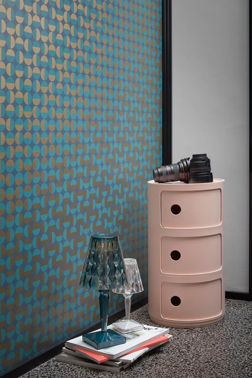 Kartell Componibili Bio Mobile Contenitore 3 Elementi, Rosa - immagine 2