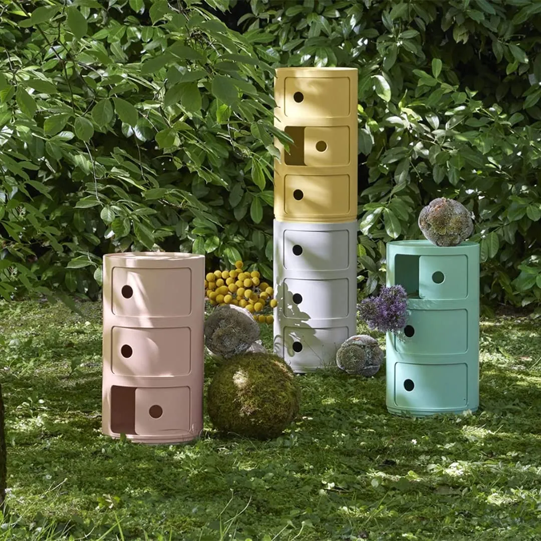 Kartell Componibili Bio Mobile Contenitore 3 Elementi, Rosa - immagine 6