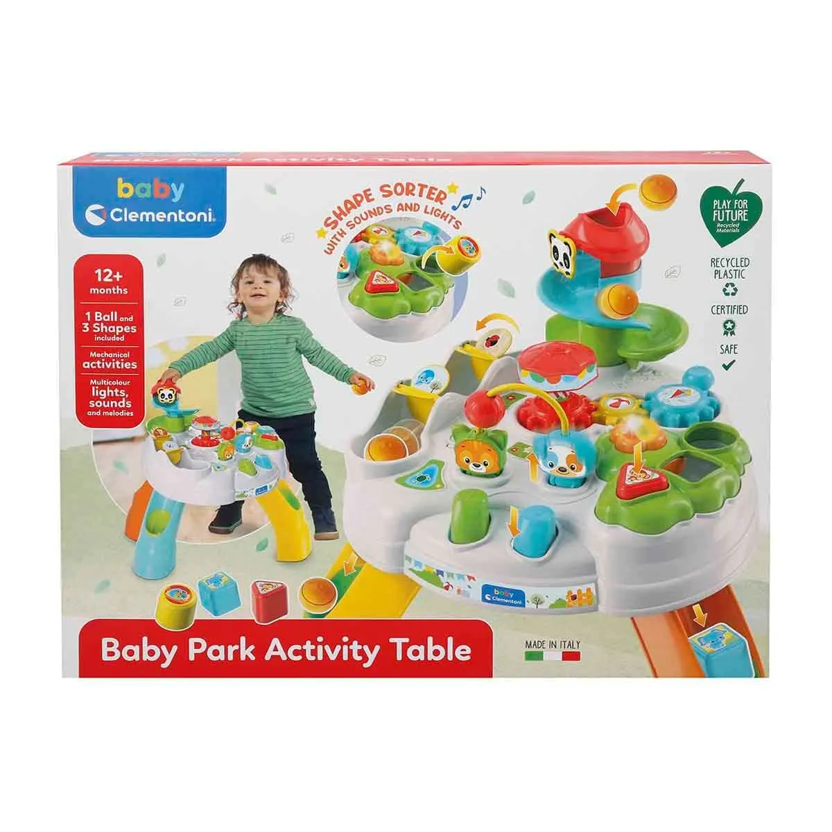 Clementoni Baby Tavolo Happy Park Tavolino Multiattività Interattivo 17300 - immagine 6