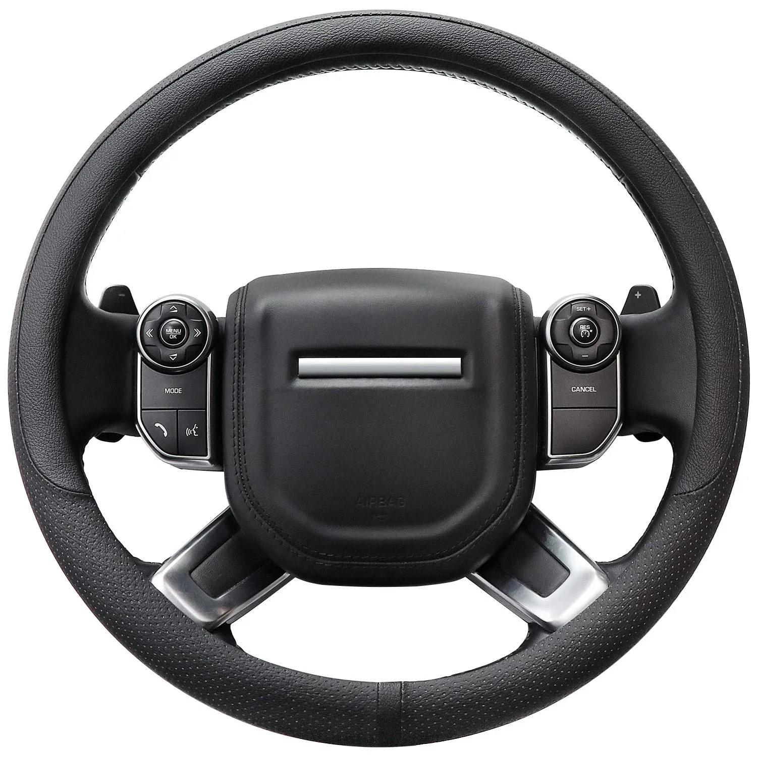 COFIT Coprivolante Auto in Pelle Microfibra Traspirante e Antiscivolo, Rotondo Universale L 39-40.5cm, Nero - immagine 1