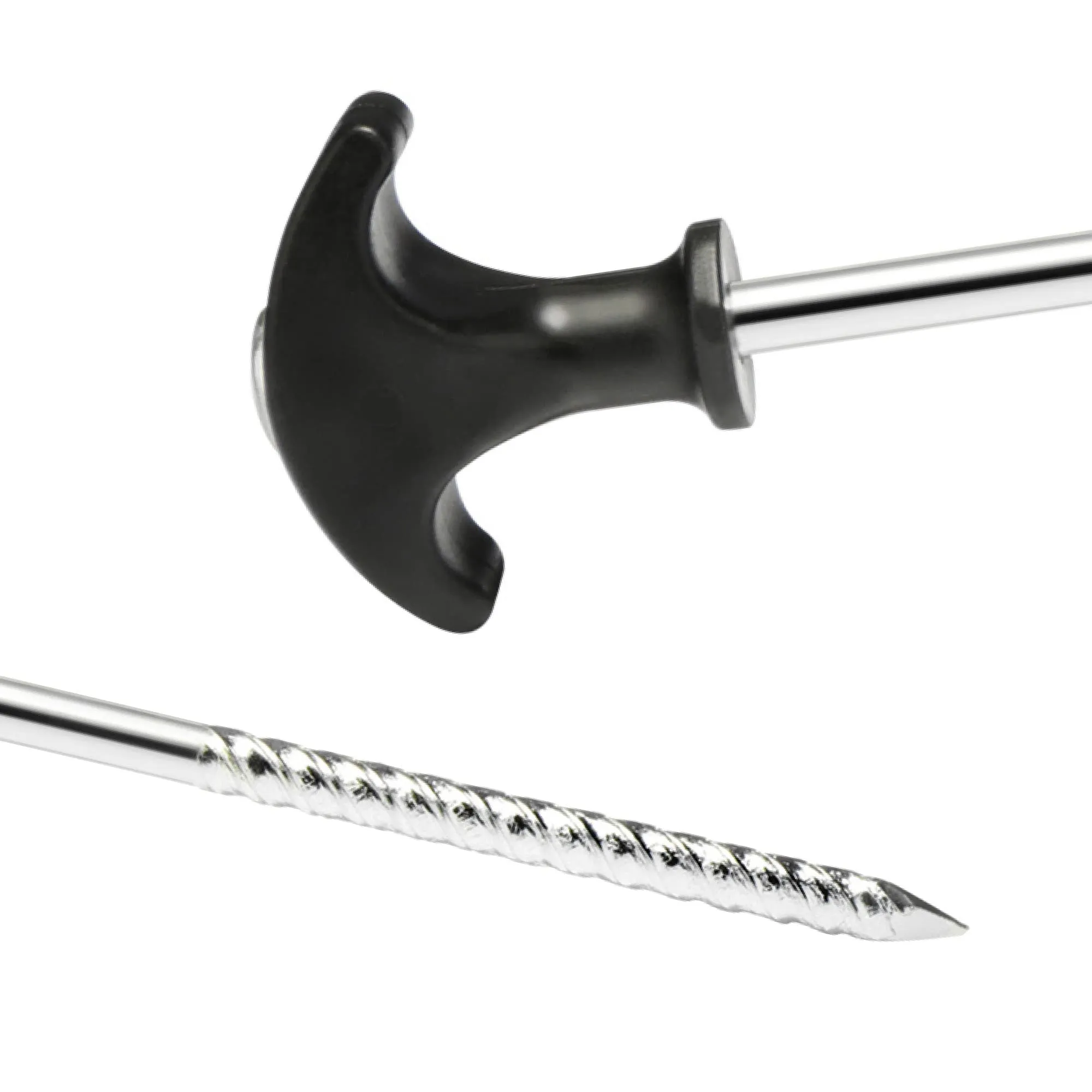 com-four Picchetti in acciaio con filettatura, 48 pezzi, 170x7mm - immagine 4