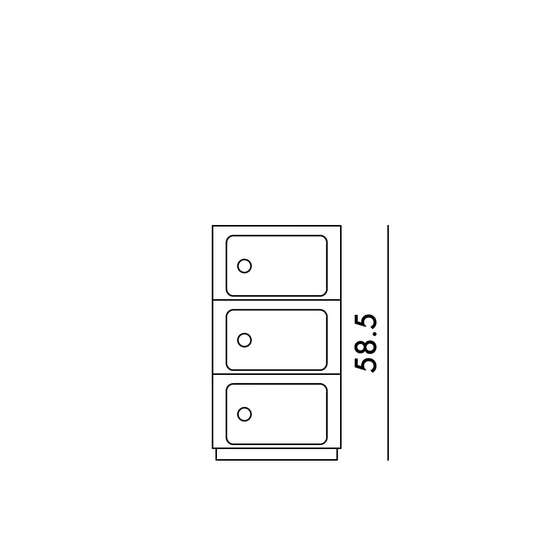Kartell Componibili Bio Mobile Contenitore 3 Elementi, Panna - immagine 3