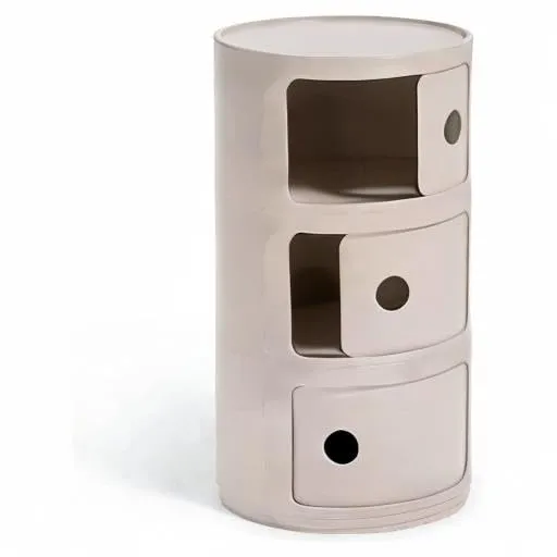 Kartell Componibili Bio Mobile Contenitore 3 Elementi, Panna - immagine 9