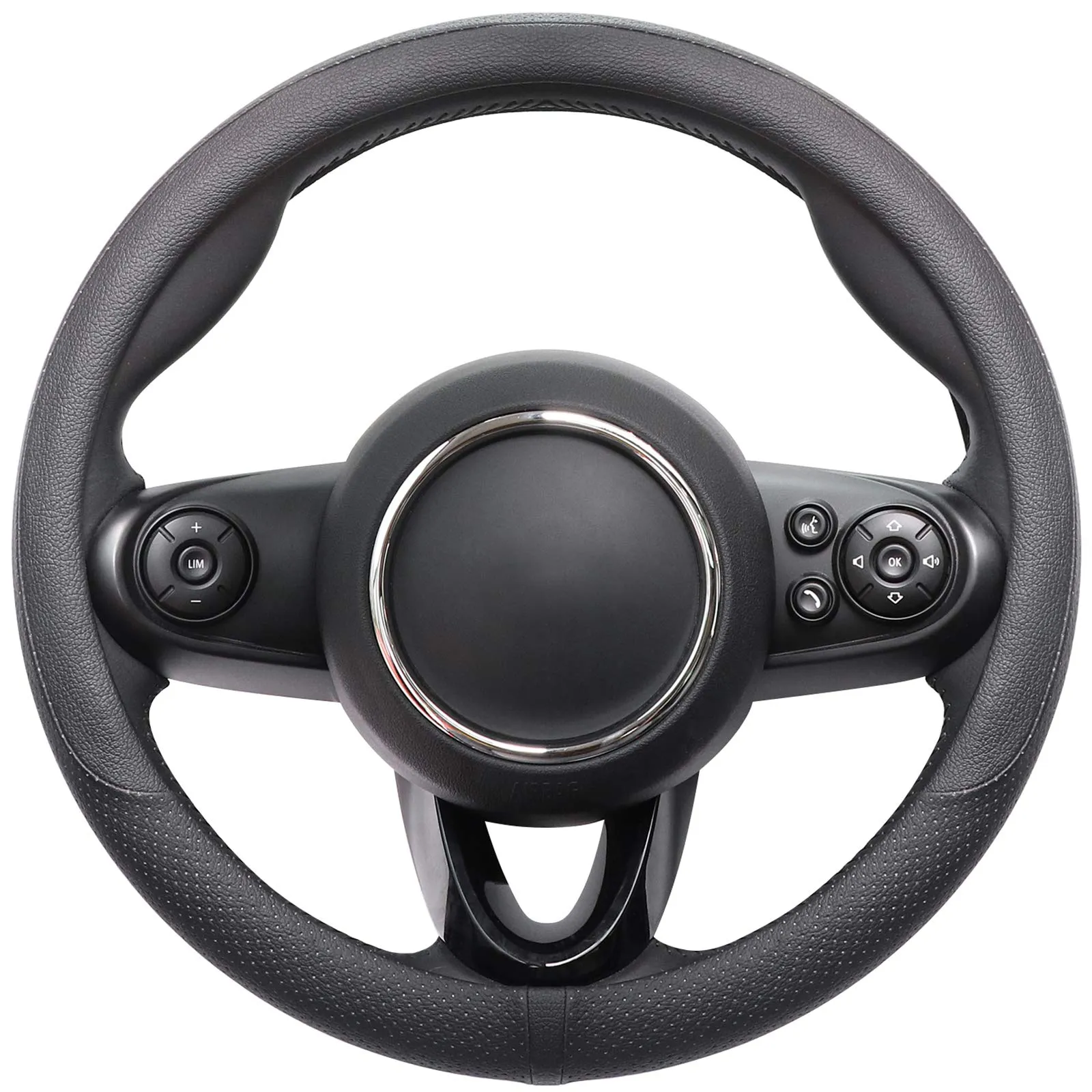 COFIT Coprivolante in Pelle Microfibra Traspirante e Antiscivolo con Marcatura Centrale, Universale S 35.5-36cm, Nero - immagine 1