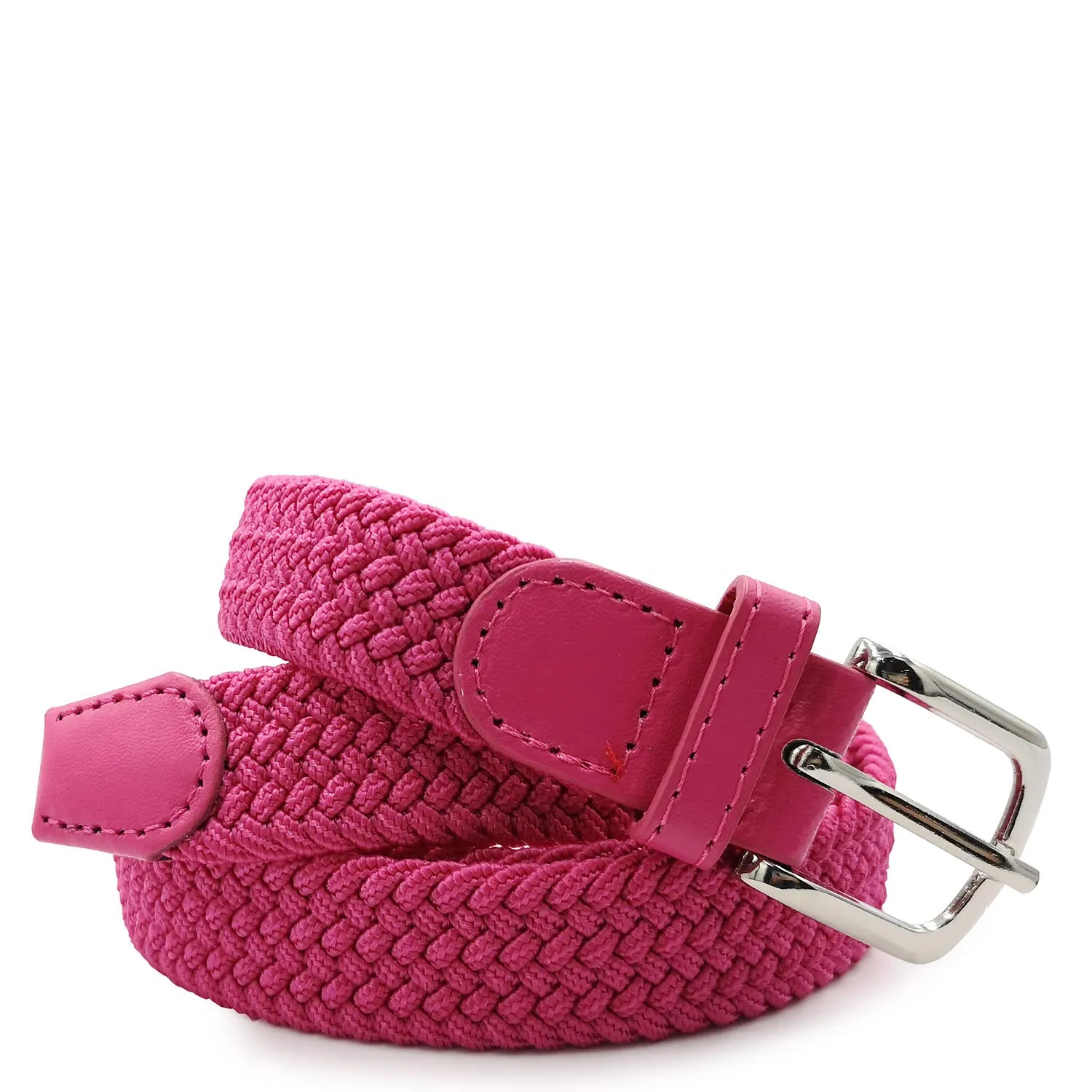 GLAMEXX24 Cintura Elastica in Tessuto Intrecciato Unisex Regolabile, Rosauni, 115cm - immagine 3