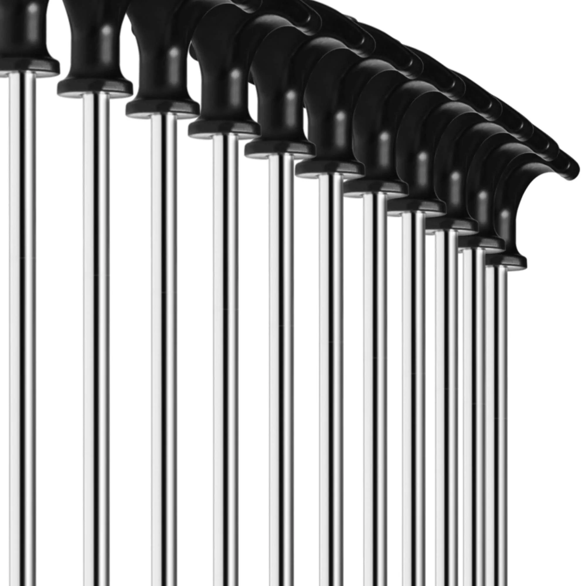 com-four Picchetti in Acciaio Filettati, 12 Pezzi, 300x7mm - immagine 7