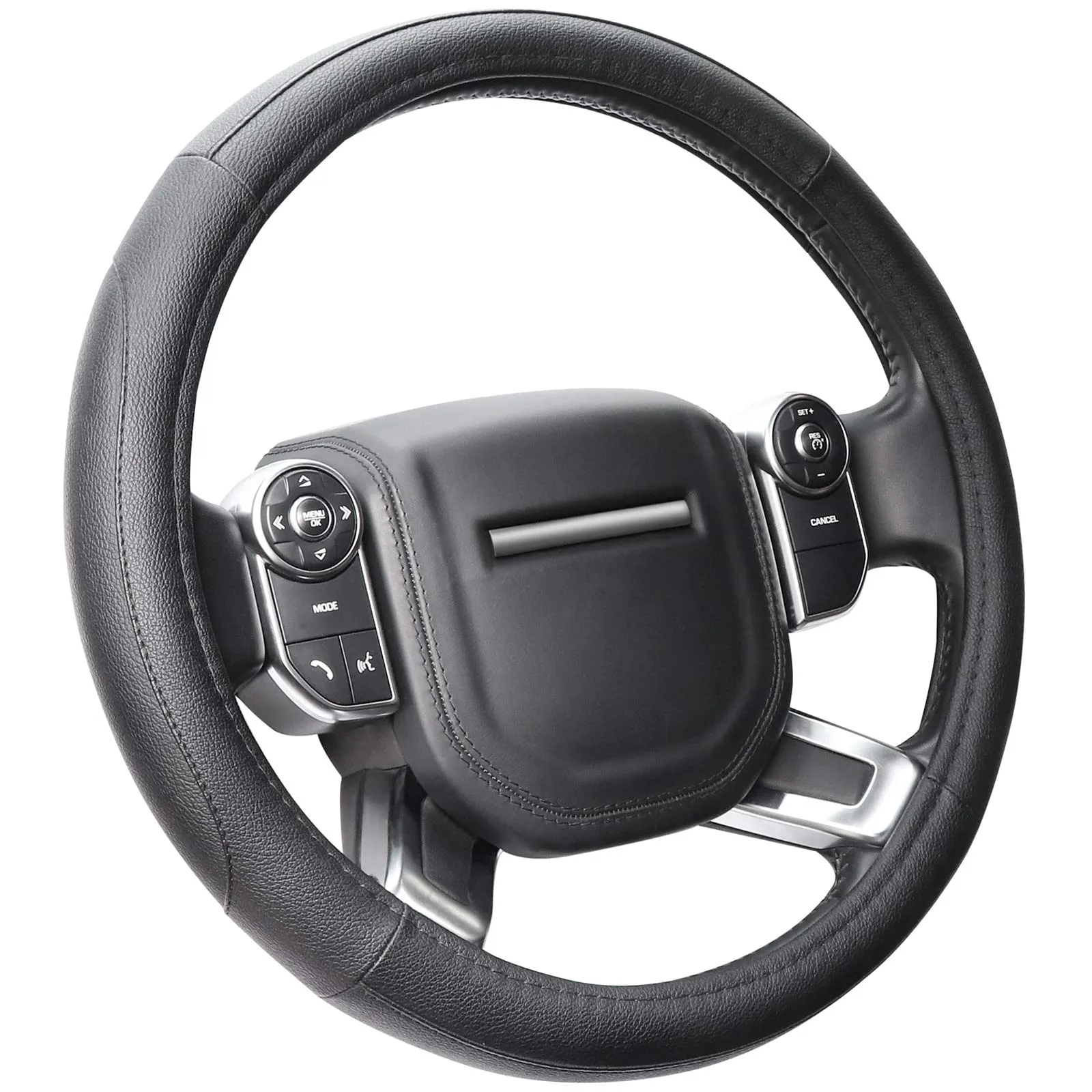 COFIT Coprivolante Auto Universale in Pelle Microfibra Antiscivolo per SUV e Camion, 39-40.5cm, Nero - immagine 1