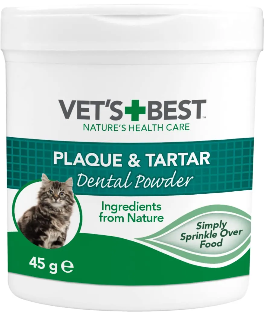 Vet's Best Polvere Dentale Naturale Avanzata per Gatti, 45g - immagine 1