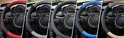 COFIT Coprivolante Auto Universale in Pelle Microfibra, S 35.5-36cm, Nero - immagine 6