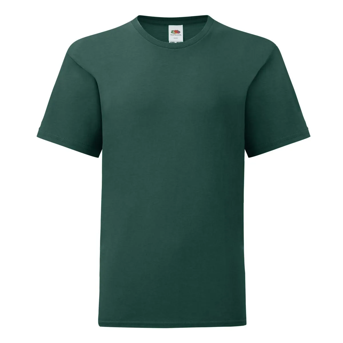 Fruit of the Loom Boys Iconic T-Shirt - Verde/Cachi - 3-4 anni - immagine 7