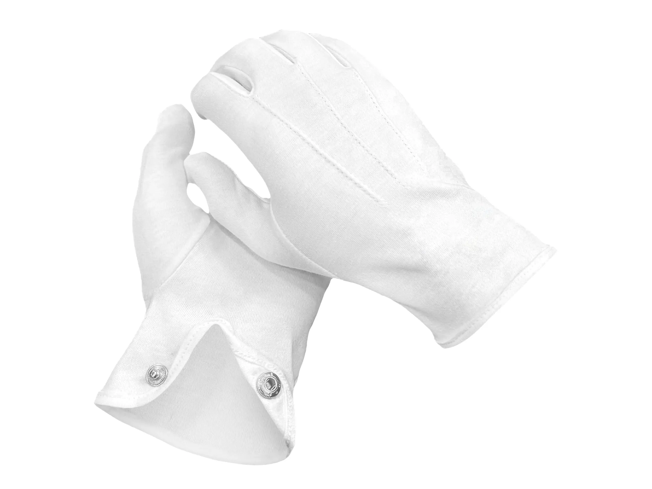 The Masonic Collection Guanti da uomo in cotone, XL, Bianco - immagine 1