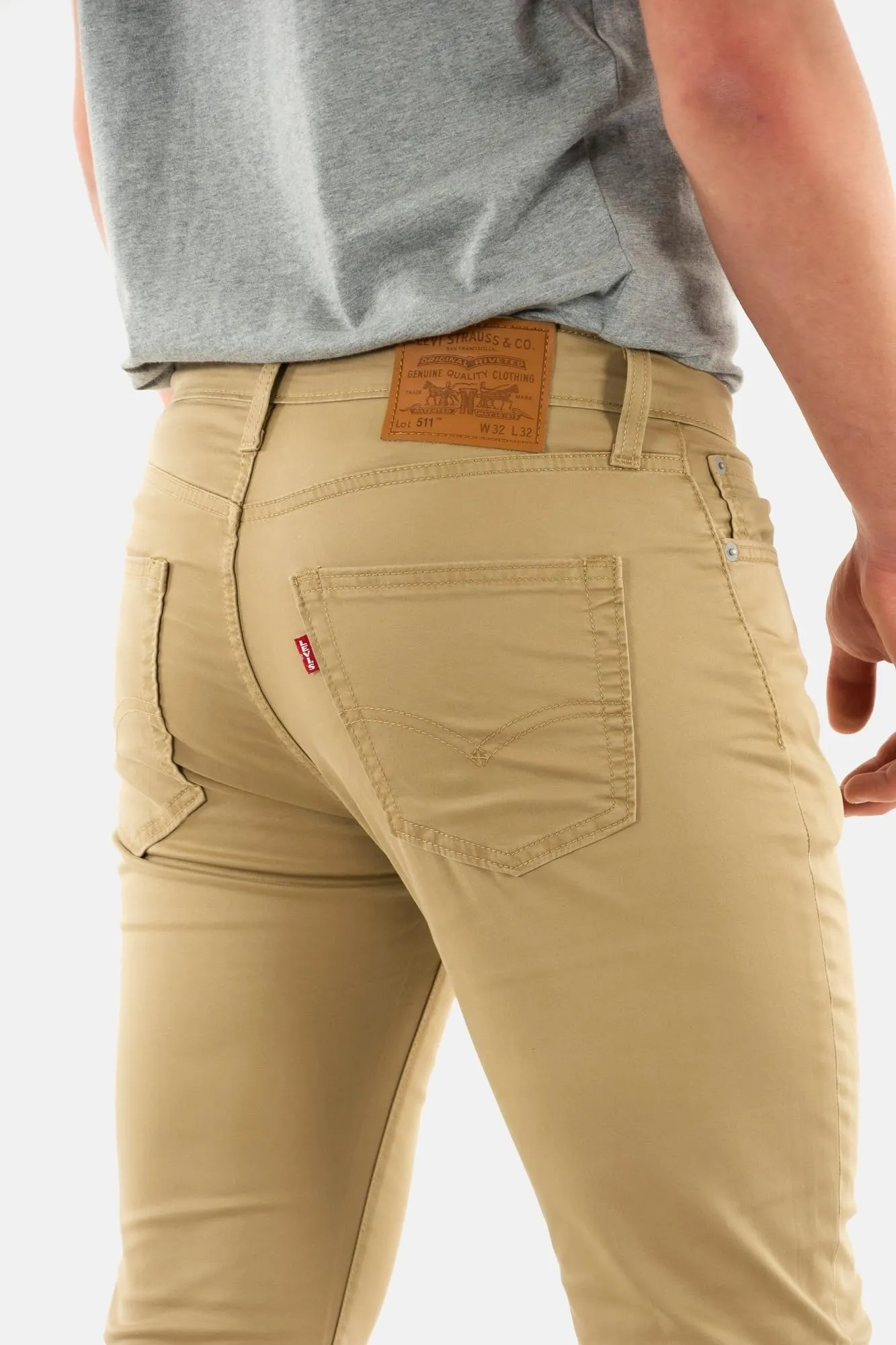 Levi's 511 Slim Jeans Uomo, Harvest Gold Sueded Sateen, 32W / 32L - immagine 3