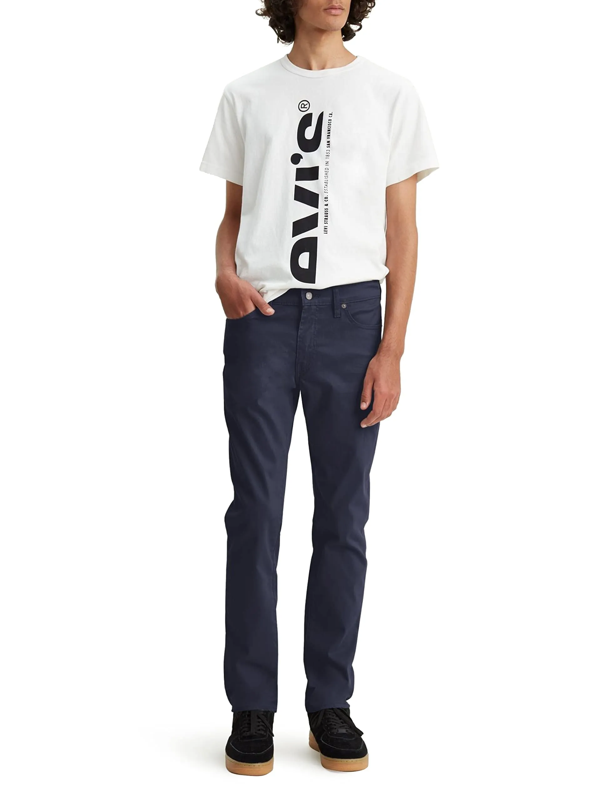 Levi's 511 Slim Jeans Uomo - Baltic Navy Sueded Sateen Wt B - 30W / 32L - immagine 2