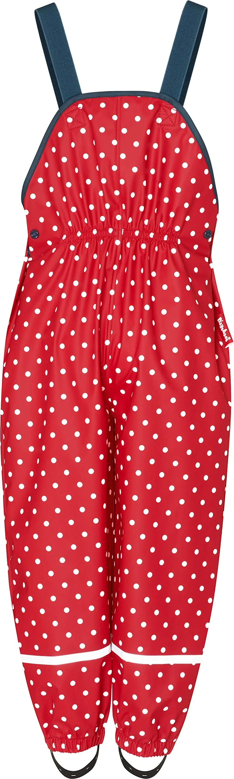 Playshoes Pantaloni Fango Salopette Antipioggia Sfoderati Unisex Bambini e Ragazzi, Punti Rossi, 104 - immagine 2