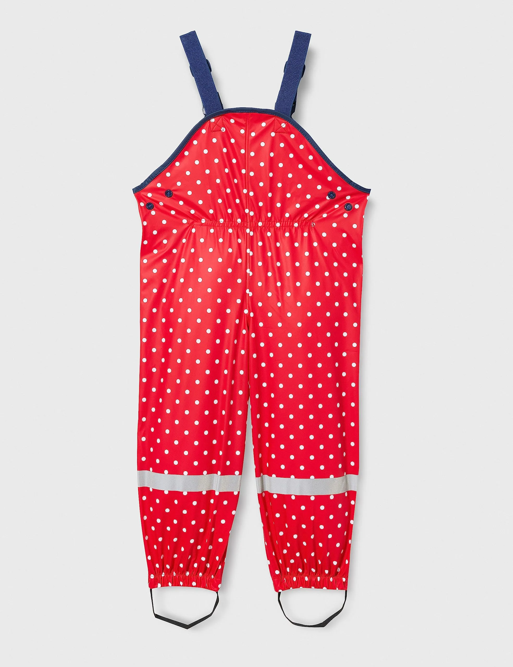 Playshoes Pantaloni Fango Salopette Antipioggia Sfoderati Unisex Bambini e Ragazzi, Punti Rossi, 104 - immagine 5