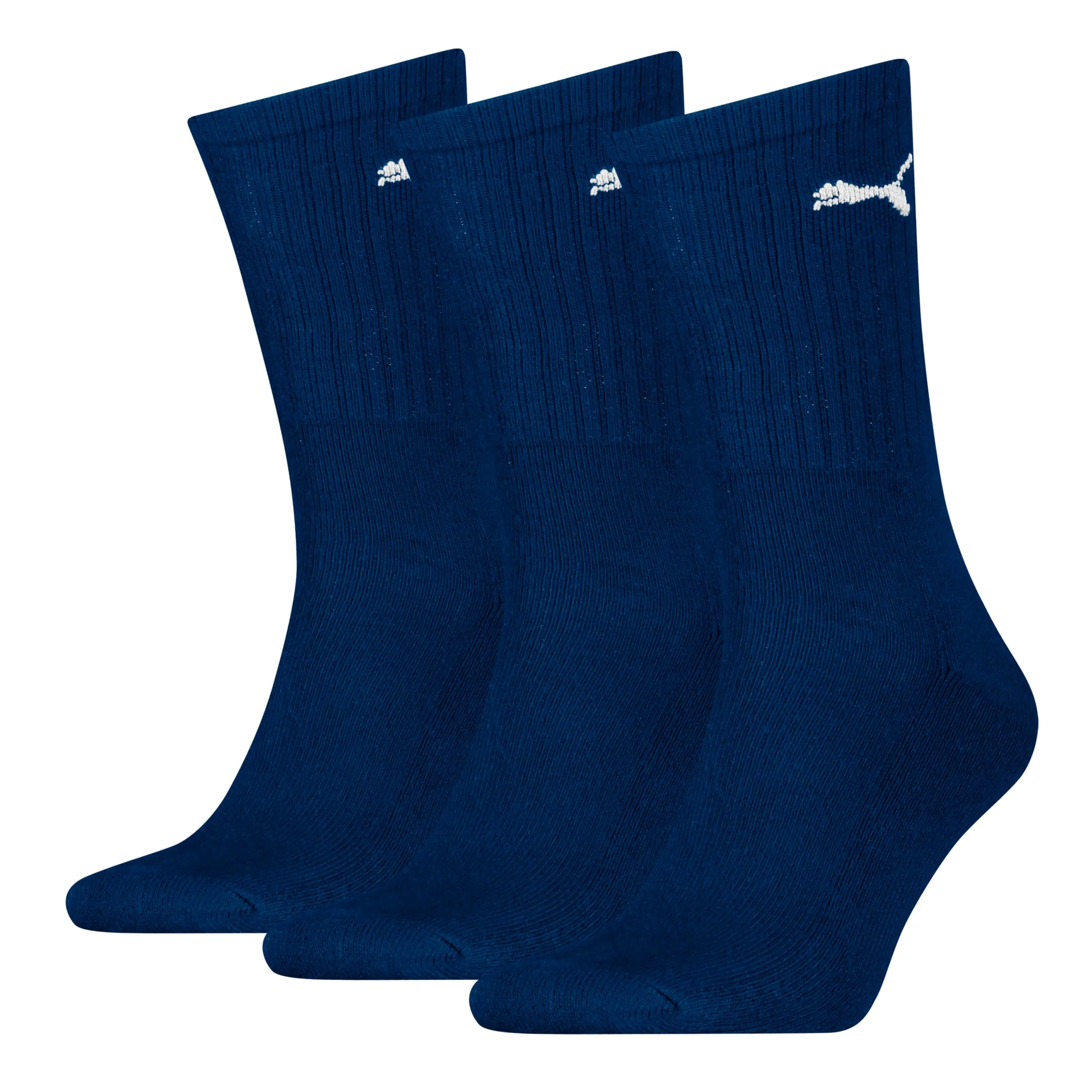 PUMA Crew Socks, Unisex Adult, Navy 312, 35-38 (Pack of 3) - immagine 1