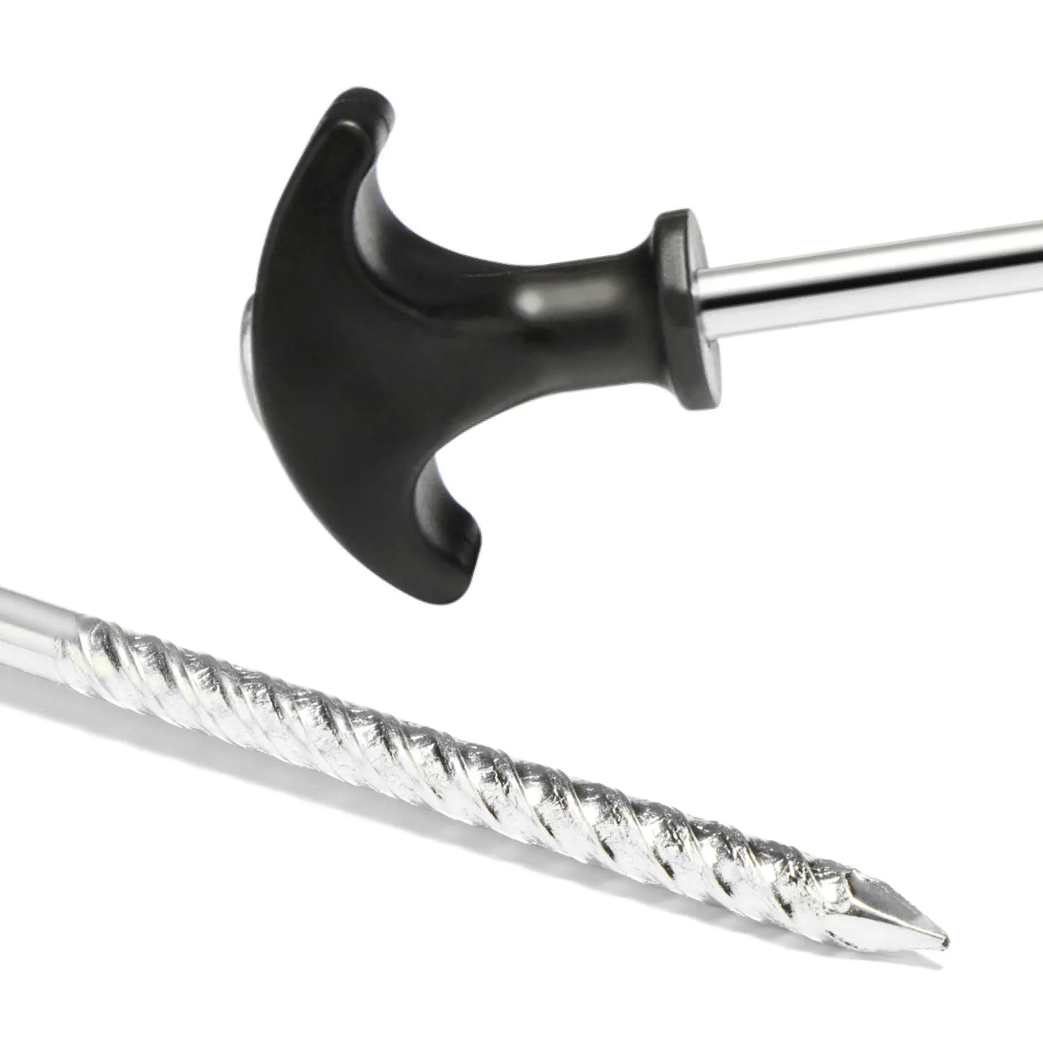 com-four Picchetti in acciaio filettati, 24 pezzi, 300x7mm - immagine 3